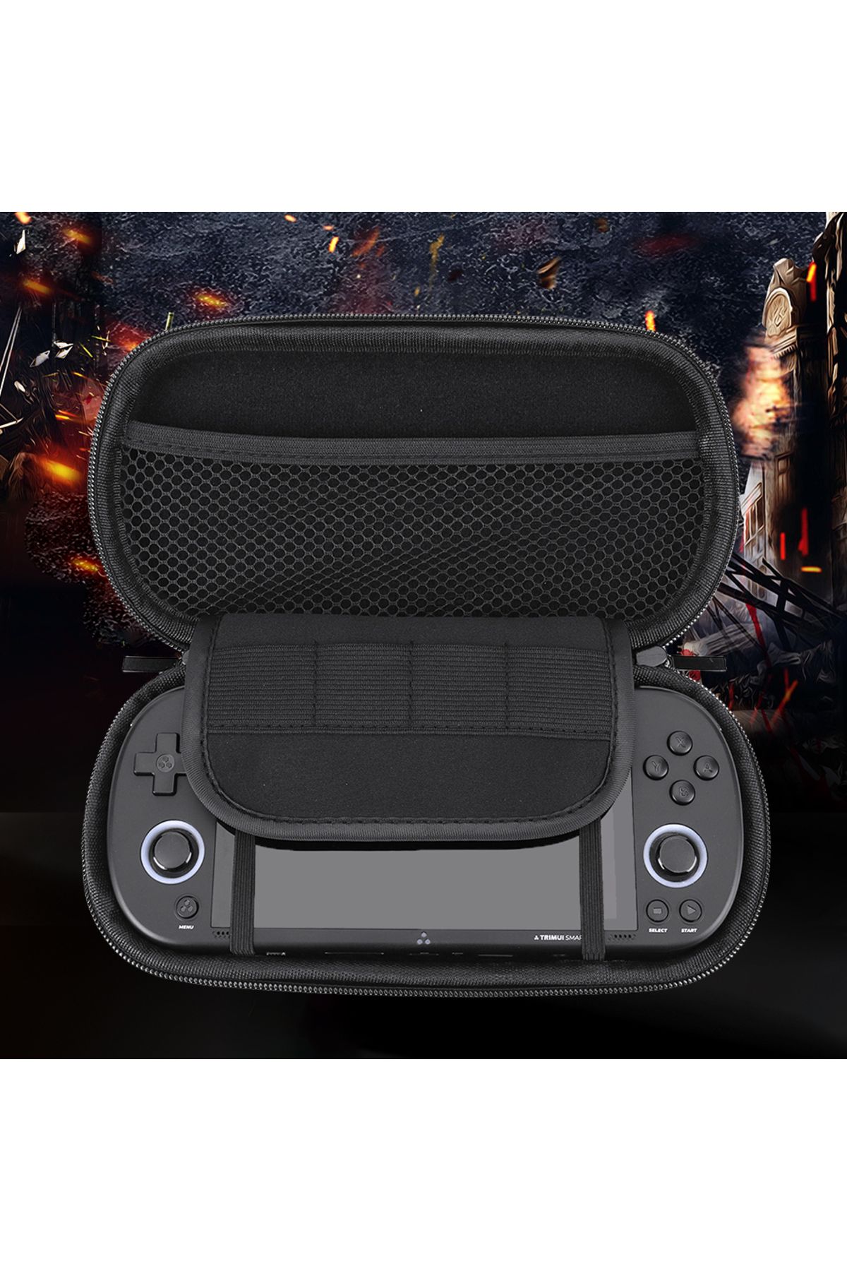 ALLOYSEED-For Trimui Smart Pro Carrying Case Handheld Game Console Black Hard Travel Storage Bag Video Game... 4