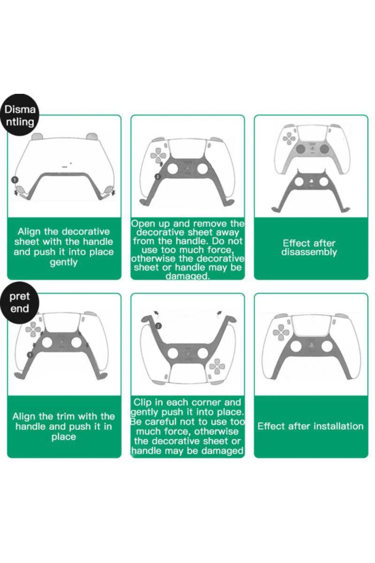 Choice-Camouflage Controller Joystick Handle Decorative Strip Accessories for PS5 Gamepad Handle Decorat... 7