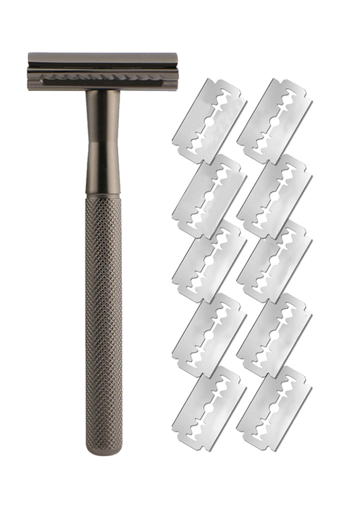 Choice-Safety Razor with Brass Weighted Handle and 5 Double Edge Safety Blade Refills,Single Blade Razor... 8