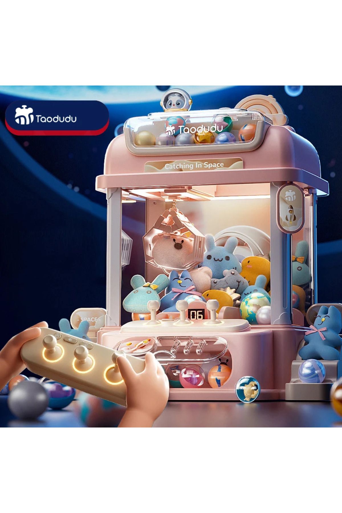Choice-Big Size DIY Doll Machine Kids Coin Operated Play Game Mini Claw Catch Toy Crane Machines Music D... 2