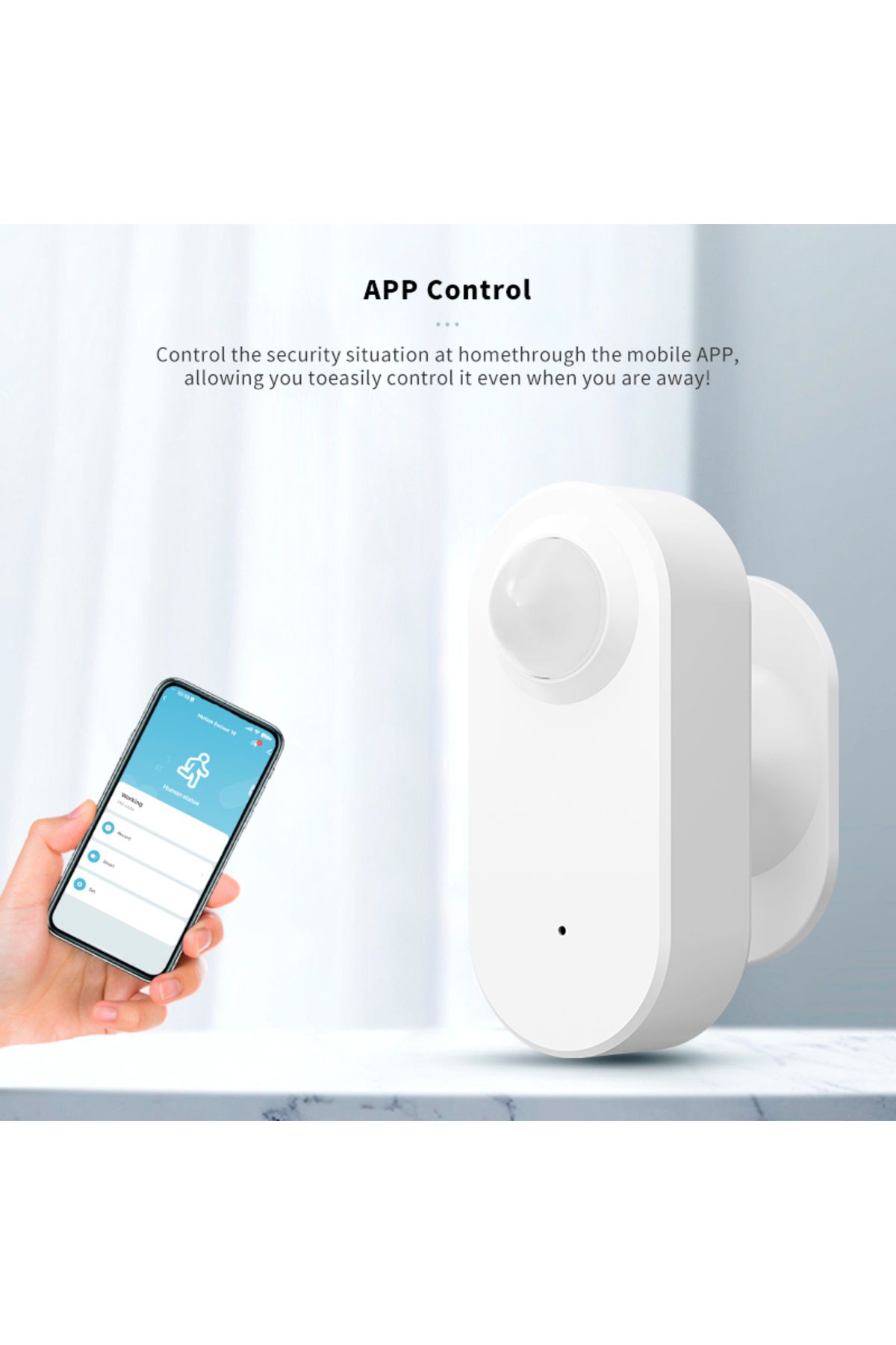 Choice-Tuya WiFi Smart PIR Motion Detection Sensor Security Burglar Alarm Sensor Smart Life App Control ... 4