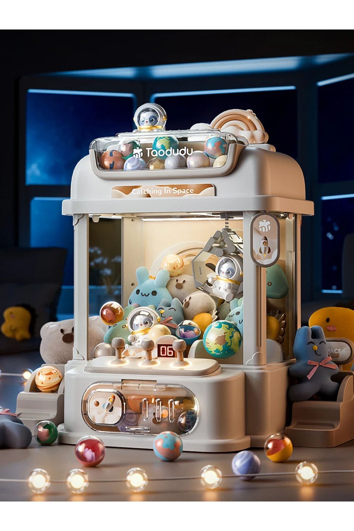 Choice-Big Size DIY Doll Machine Kids Coin Operated Play Game Mini Claw Catch Toy Crane Machines Music D... 8