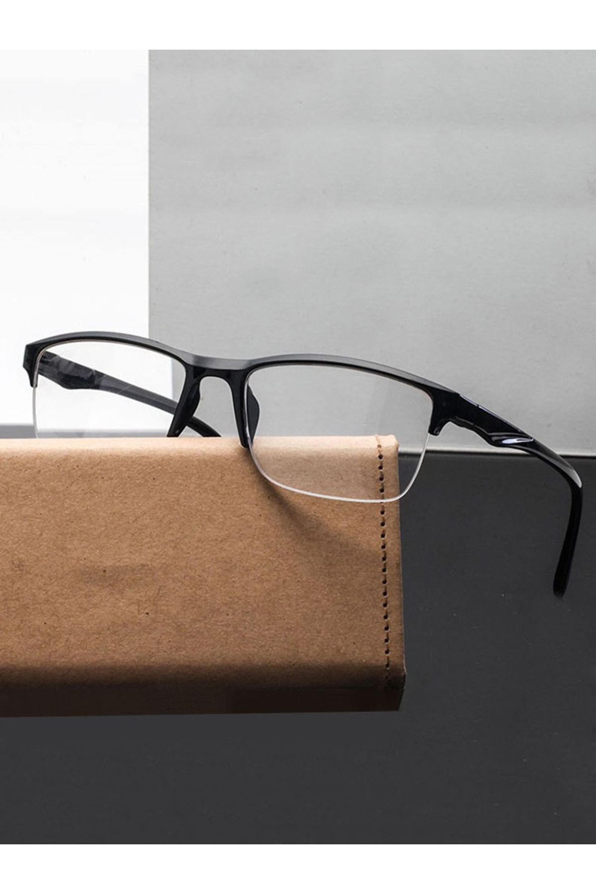 Choice-Square Reading Glasses Ultralight Half Frame Presbyopic Eyeglasses Men Women +0.25 0.5 0.75 1 1.2... 8