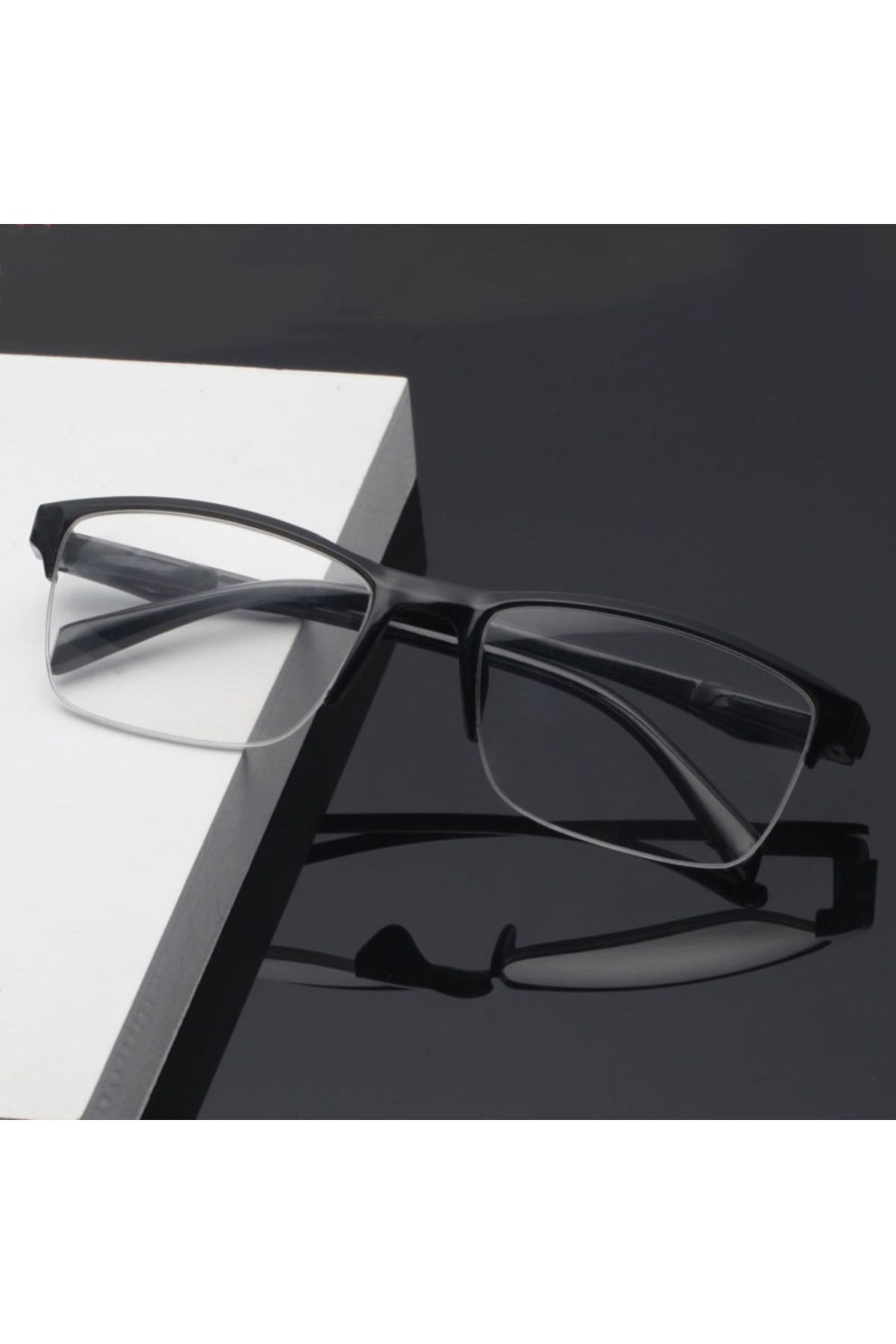 Choice-Square Reading Glasses Ultralight Half Frame Presbyopic Eyeglasses Men Women +0.25 0.5 0.75 1 1.2... 3