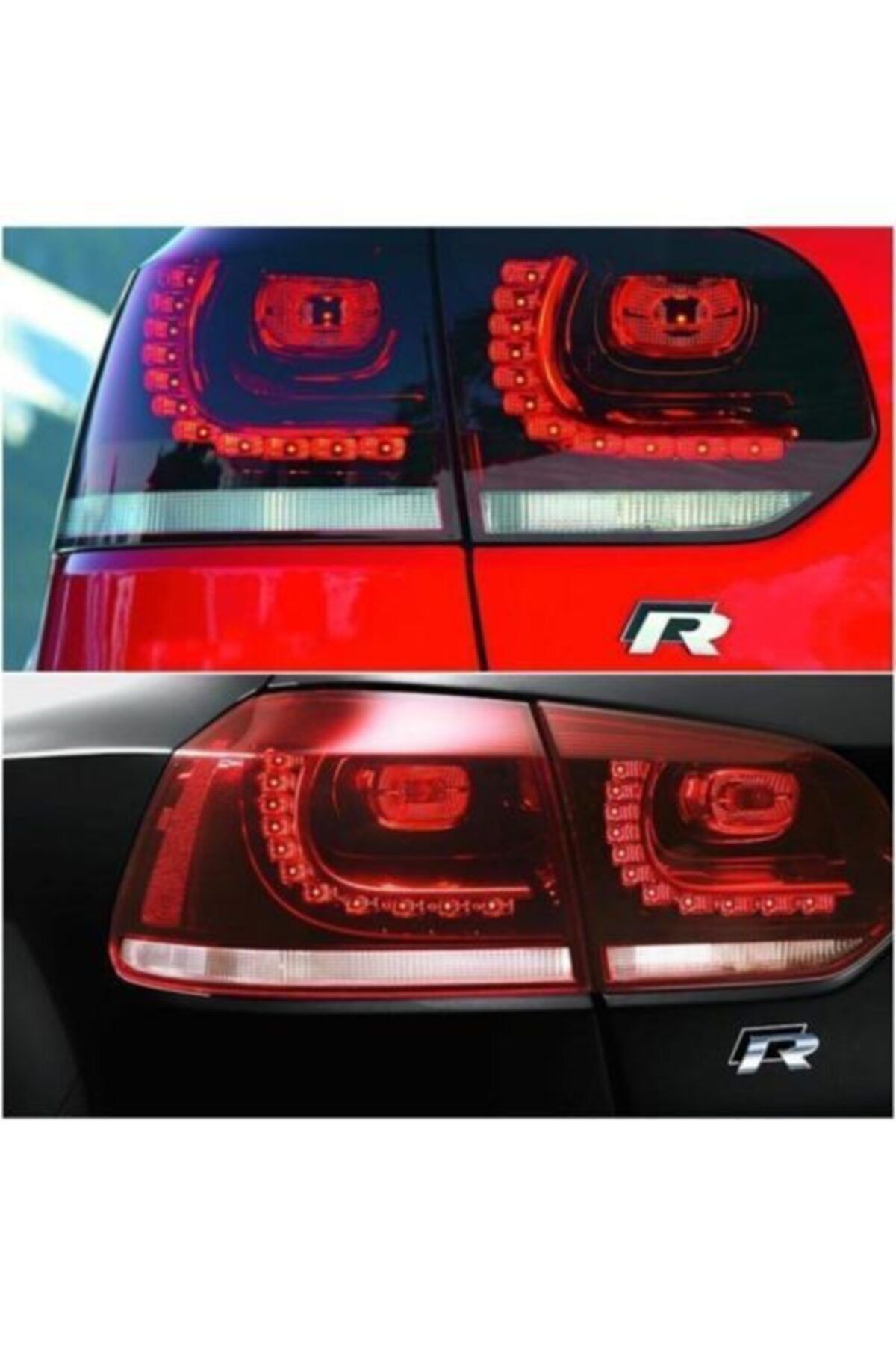 GARDENAUTO-Volkswagen Golf R Metal Black Luggage Crest 4