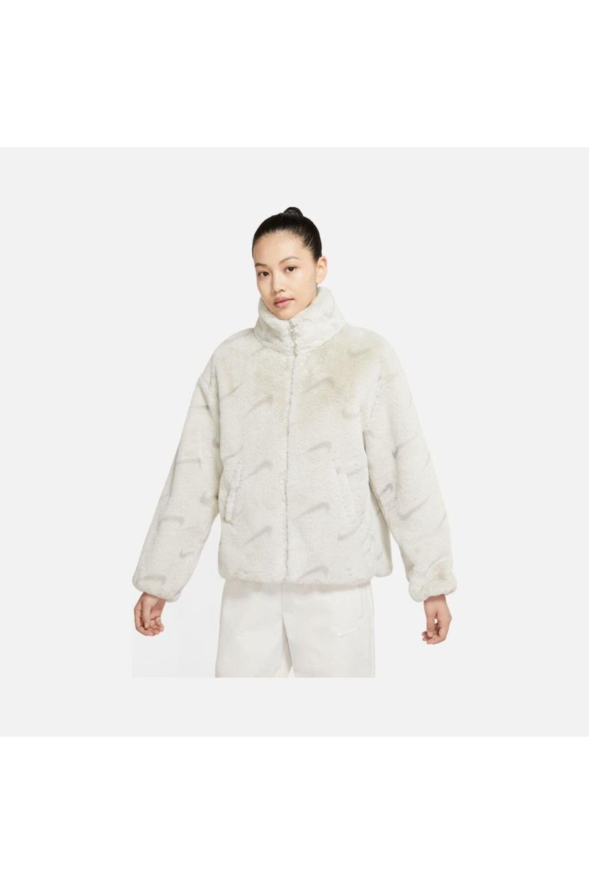 Nike Plush Swoosh Full Zip Women s Sports Jacket Trendyol