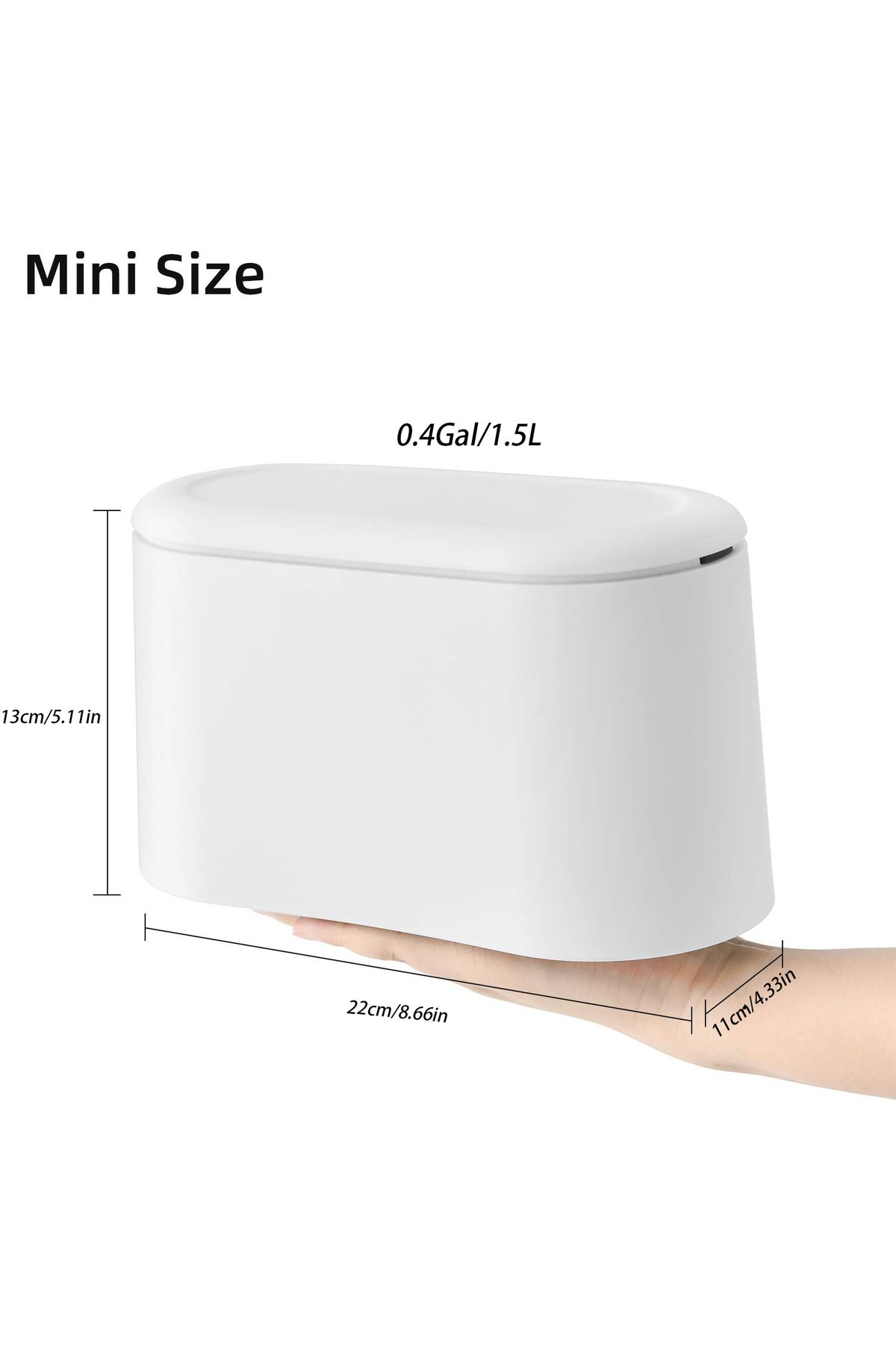 Choice-Mini Trash Can with Lid,Small Trash Can,Desk Trash Can,Countertop Mini Garbage Cans,Tiny Waste Ba... 3