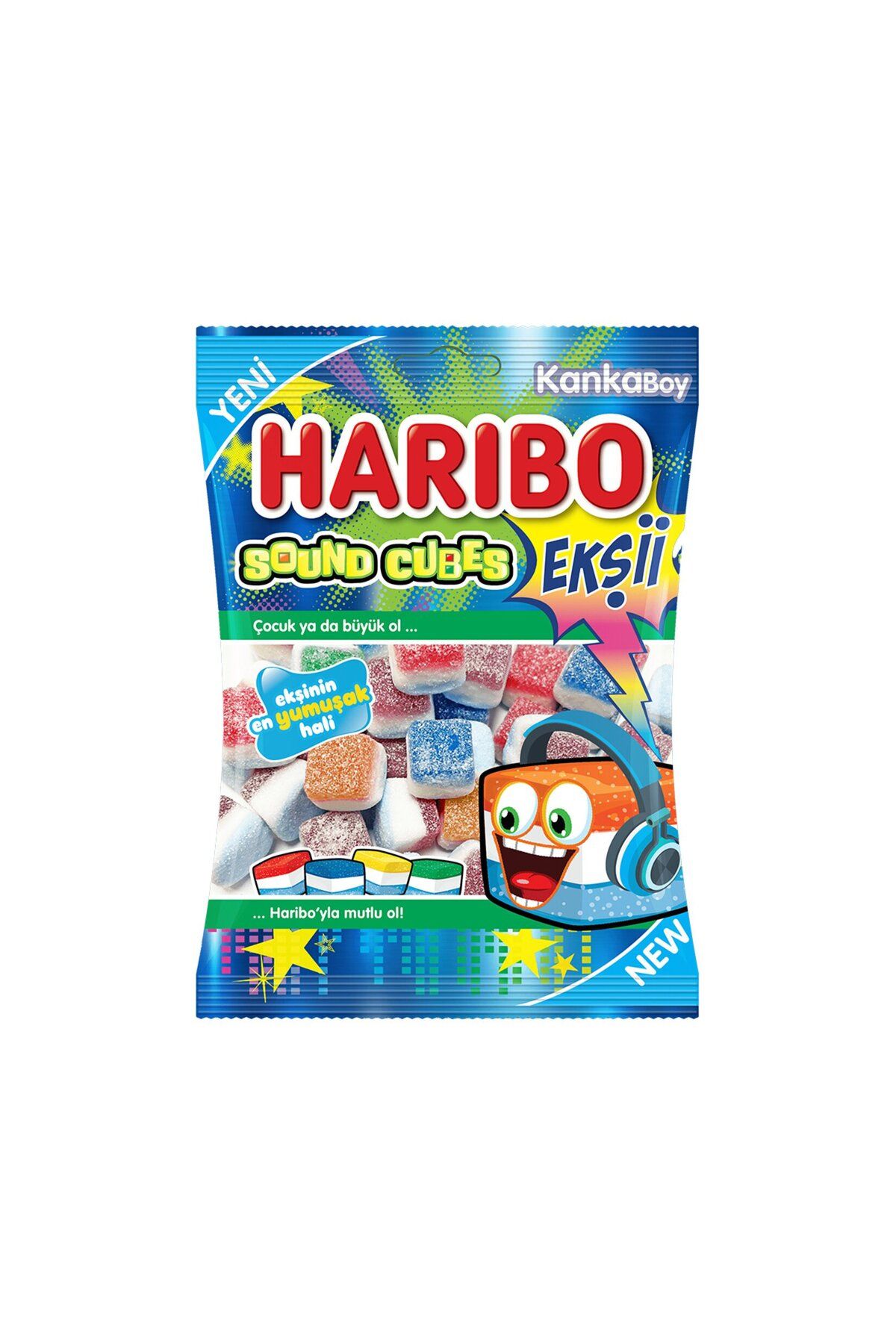 Haribo-Sour Sound Cubes 70 g 1