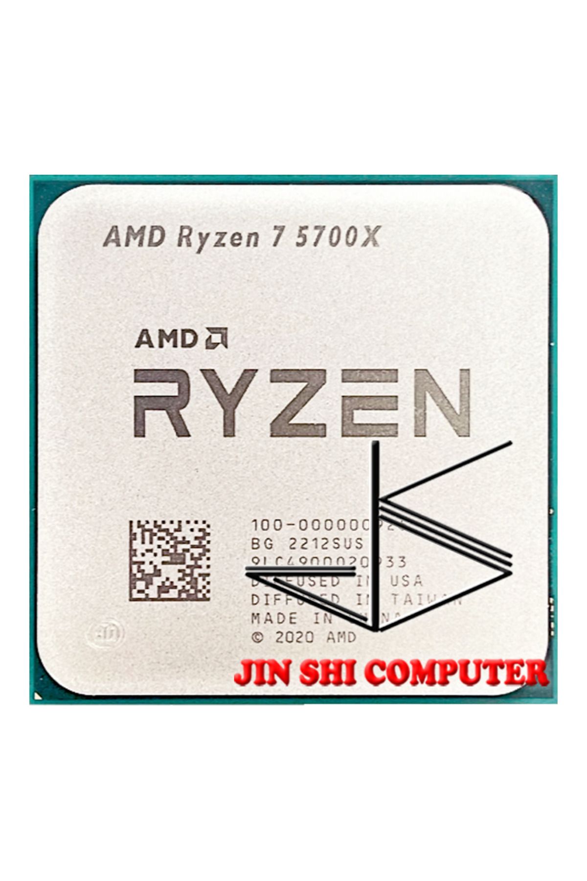 Amd-AMD Ryzen 7 5700X R7 5700X 3.4GHz 8-Core 16-Thread PCIE4.0 65W CPU Processor 7NM L3=32M 100-00000... 2