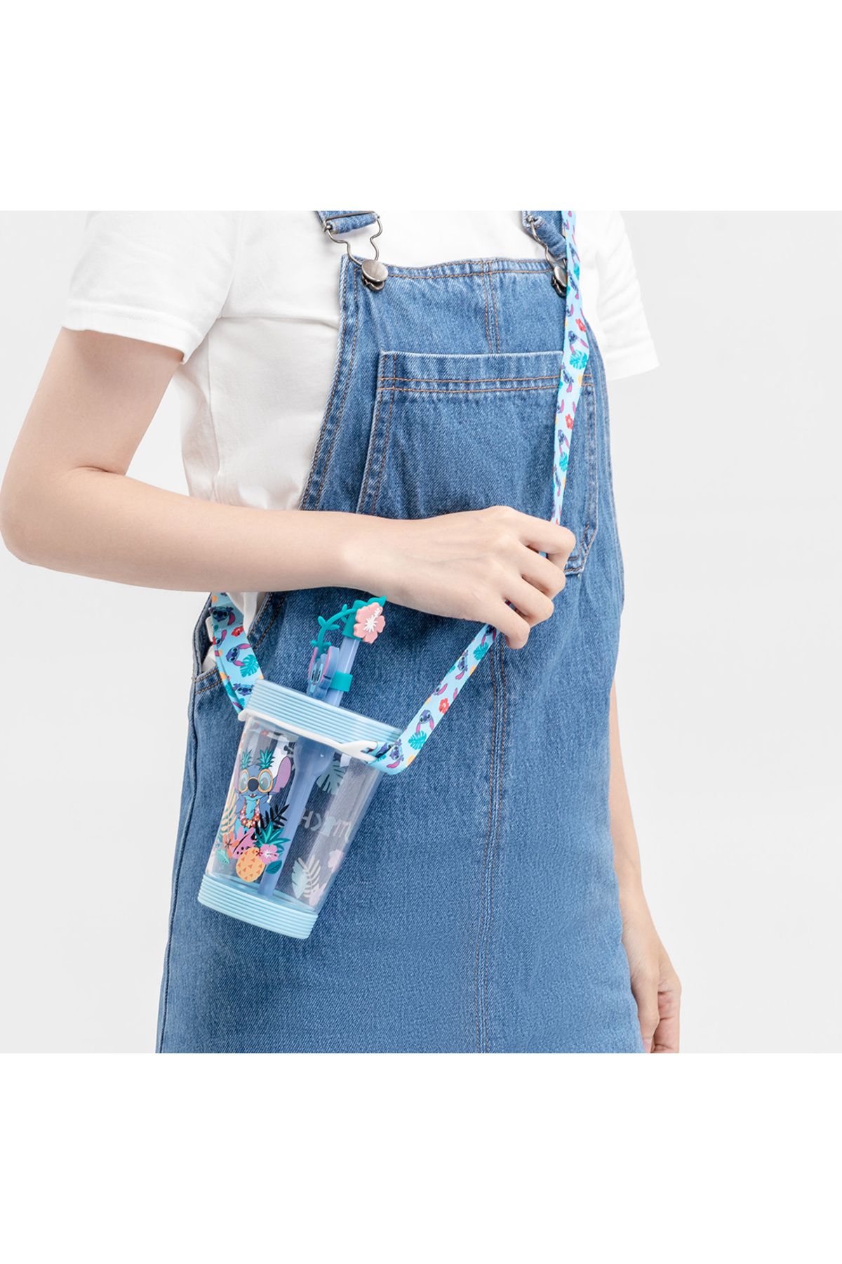 Miniso-MINISO Lilo & Stitch Collection Portable Tumbler with Straw (535mL)(Stitch) 2