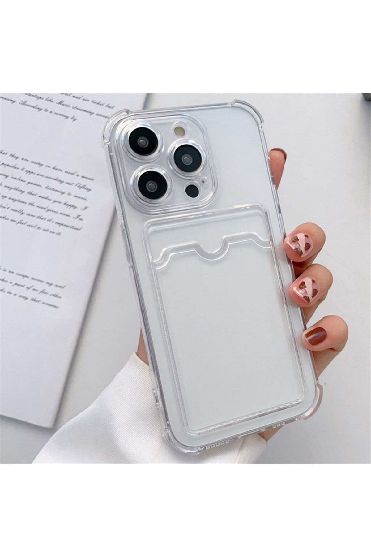 Choice-Wallet Card Holder Clear Soft Case For iPhone 11 13 12 14 15 Pro Max X XS XR 7 8 Plus SE 2020 202... 3