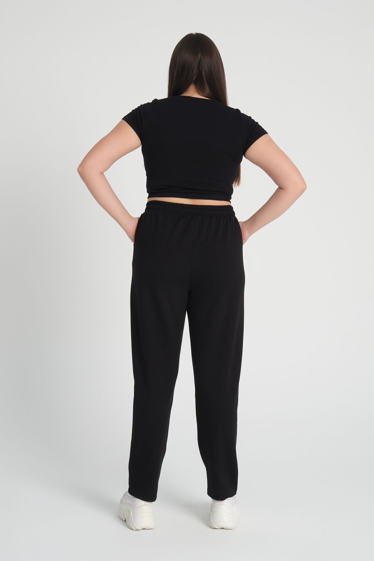 Era Lisa-Elastic Waist Soft Fabric Comfortable Fit Full Lycra Large Size Trousers 5