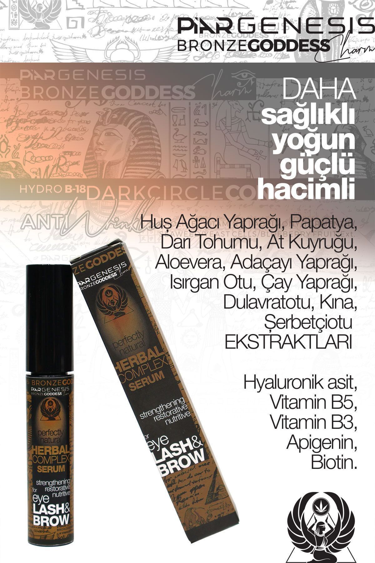 Koyu Halka Kapatıcı Göz Çevresi Bakım Kremi 15 Ml+Bronze Goddess Charm KAŞ&KİRPİK SERUMU -10ml — 8699691130931 — تصویر 7 از 7