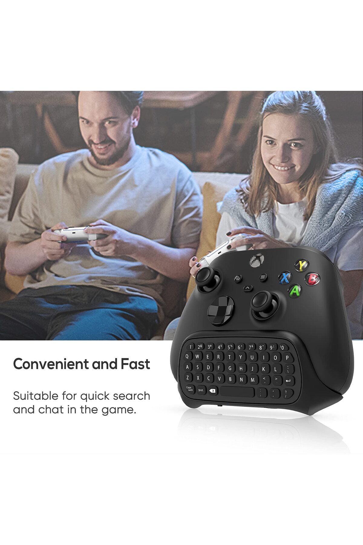 Choice-Controller Keyboard for Xbox Series X/S/One/One S Wireless Chatpad Gaming Keypad with USB Receive... 7