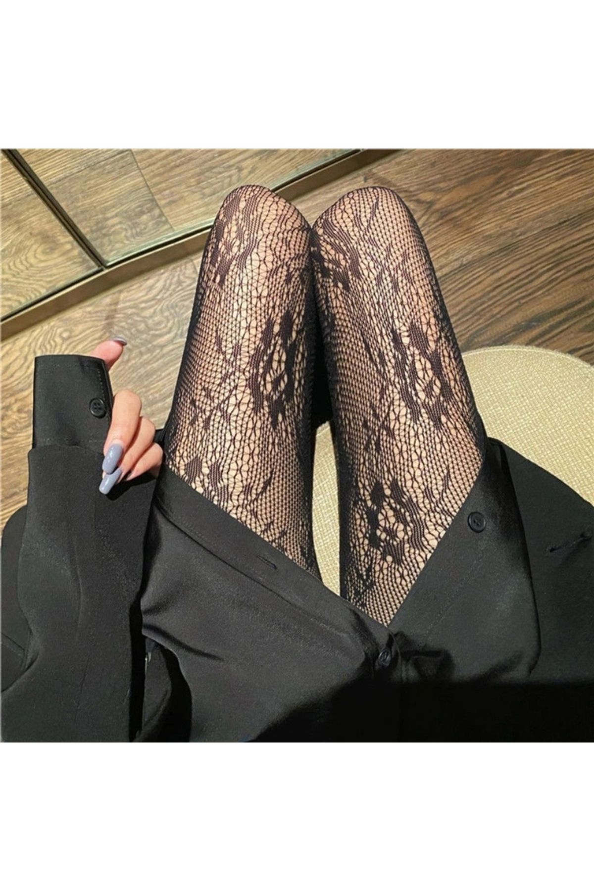 Choice-Cute Classic Pantyhose Breathable Flower Patteren Net Stockings Women Girls Hollow Out Sexy Tight... 3