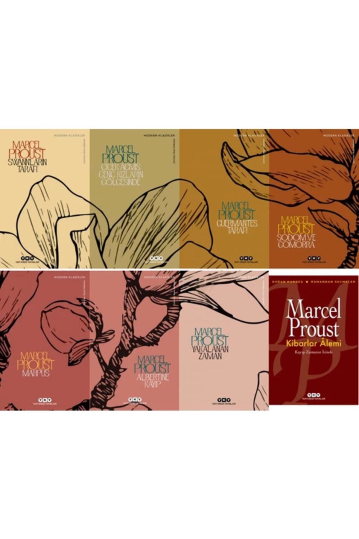 Yapı Kredi Yayınları Kayıp Zamanın Izinde Seti - (7 1 Kitap Set
