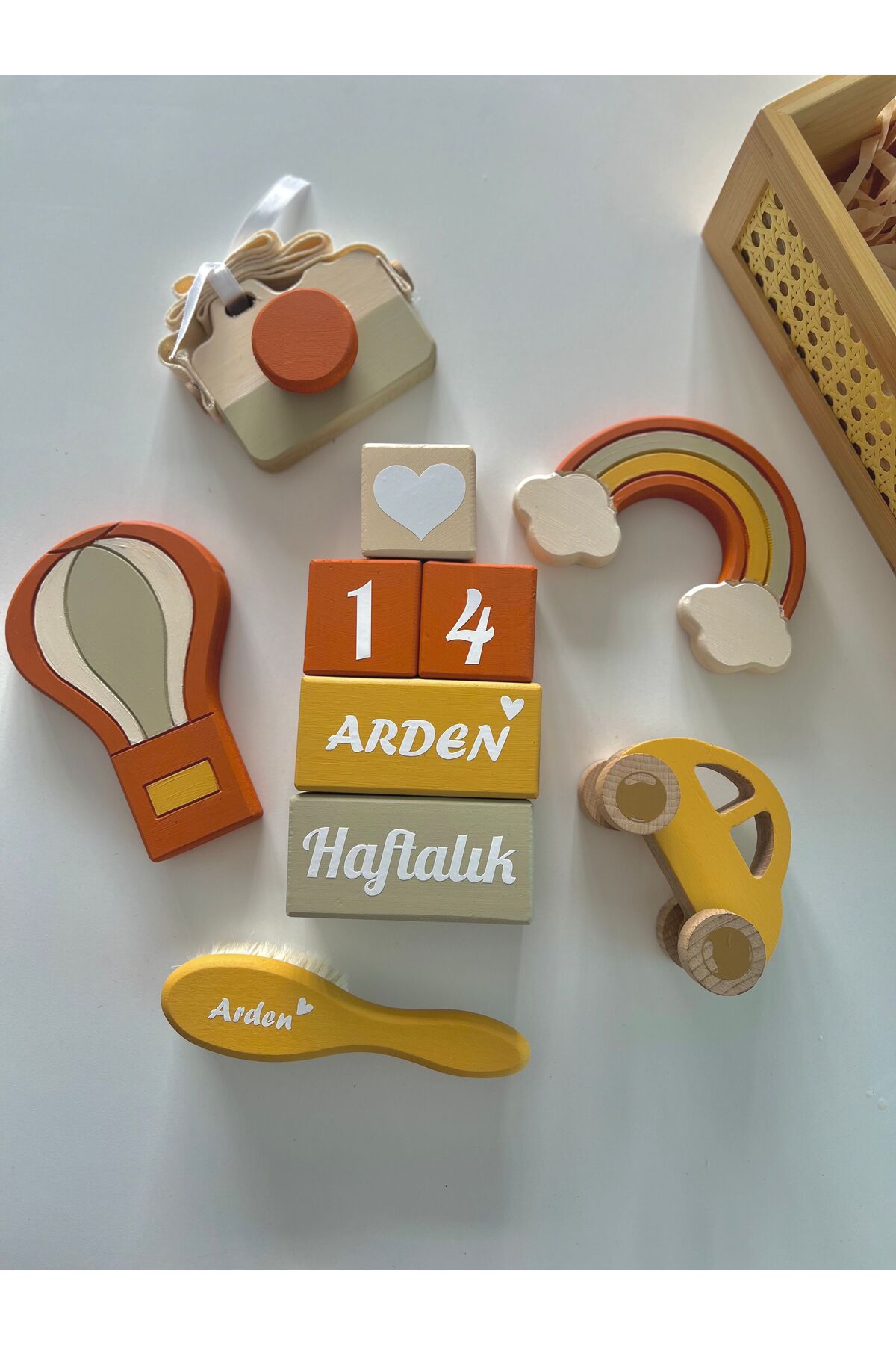 Objeli tam set bebek çekim Oda dekorasyonu
