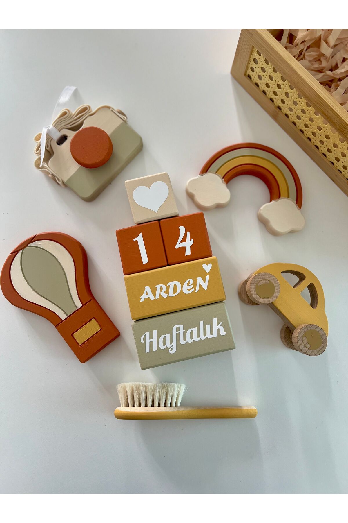 Objeli tam set bebek çekim Oda dekorasyonu