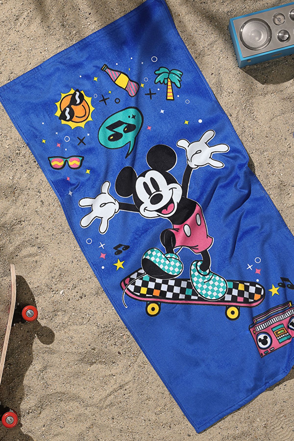 Özdilek Mickey Mouse Summer Бархатное пляжное полотенце с лицензией Disney 60x120 см PR-EVTEKSTILI-57878601327