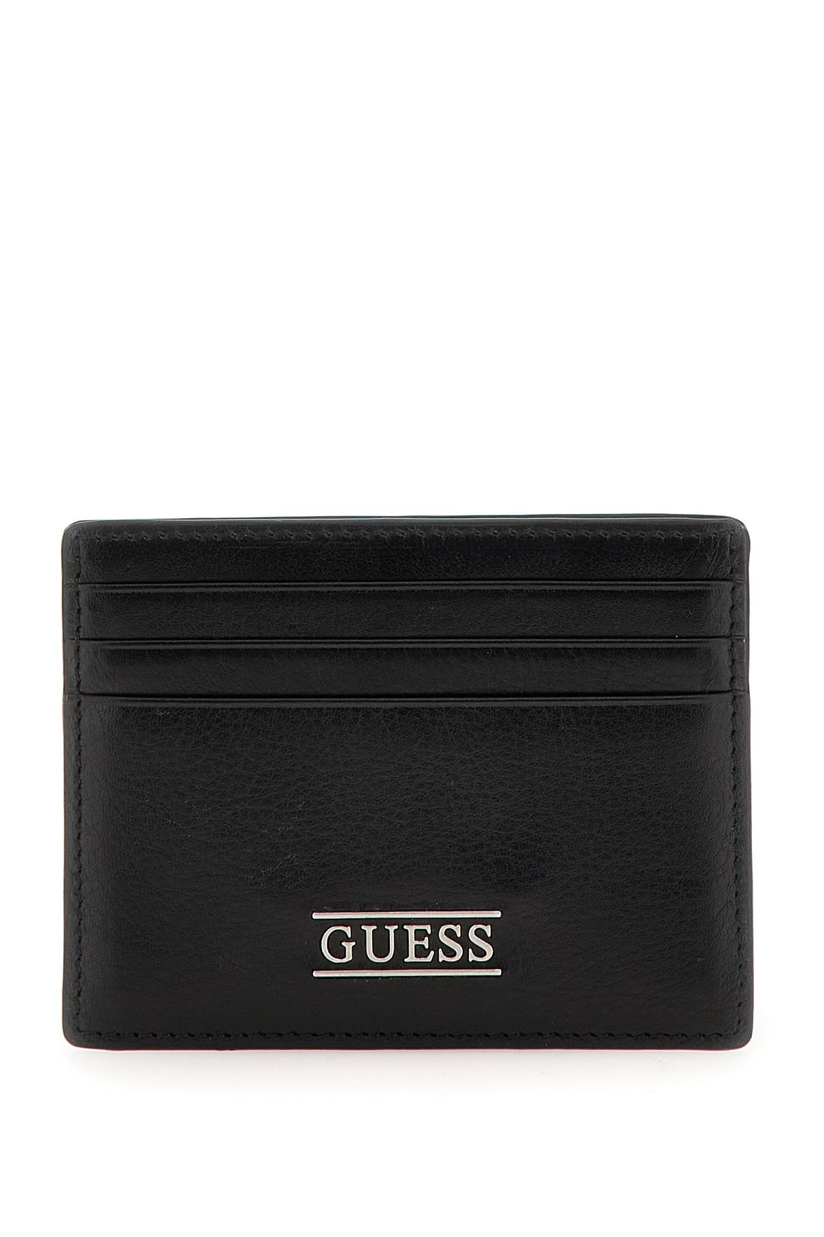 Мужская кожаная визитница Guess New Boston SMNEBRLEA25-BLA