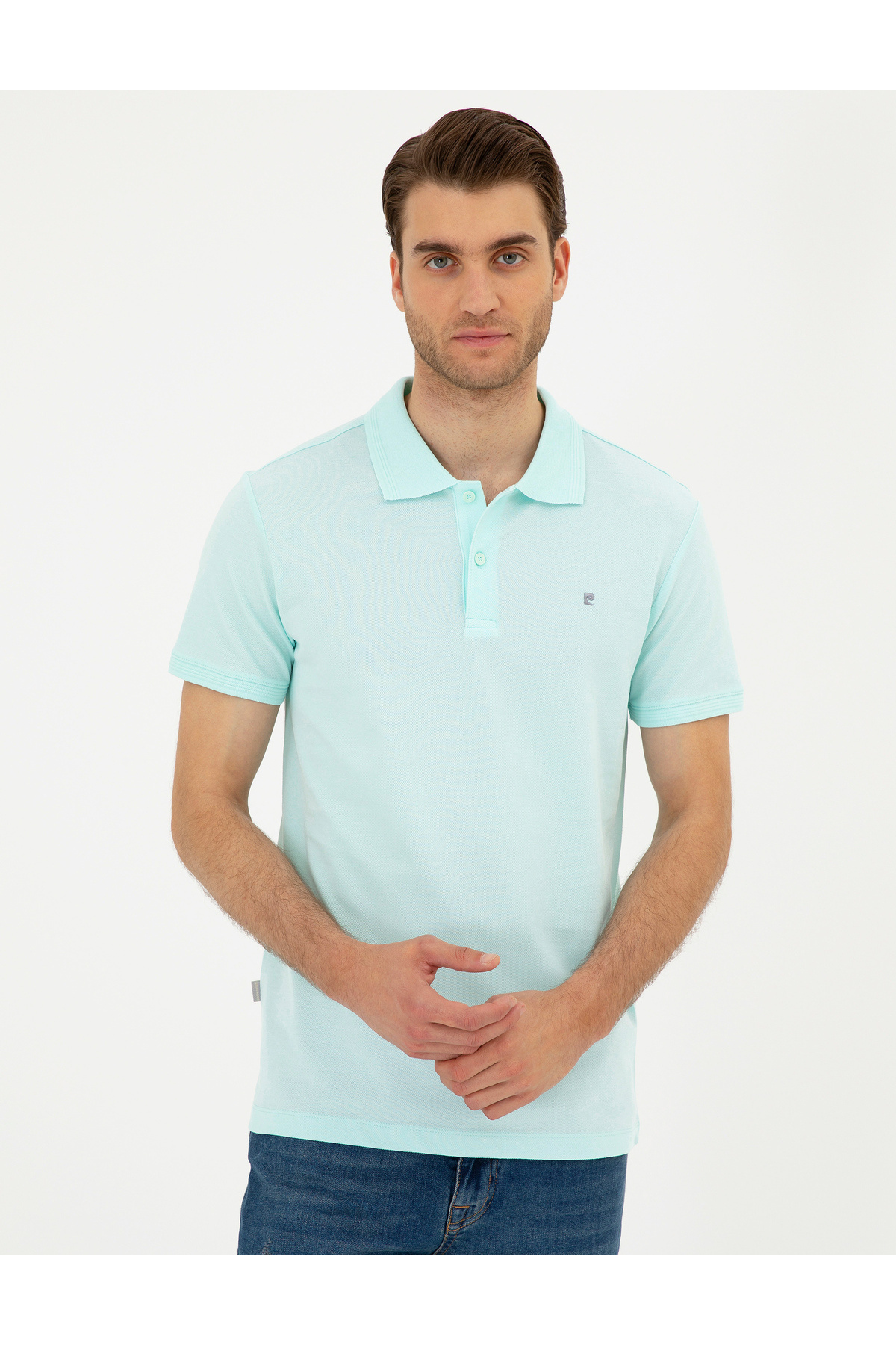 پولوشرت مردانه پیر کاردین | 50291625-VR048 Pierre Cardin - Image 3