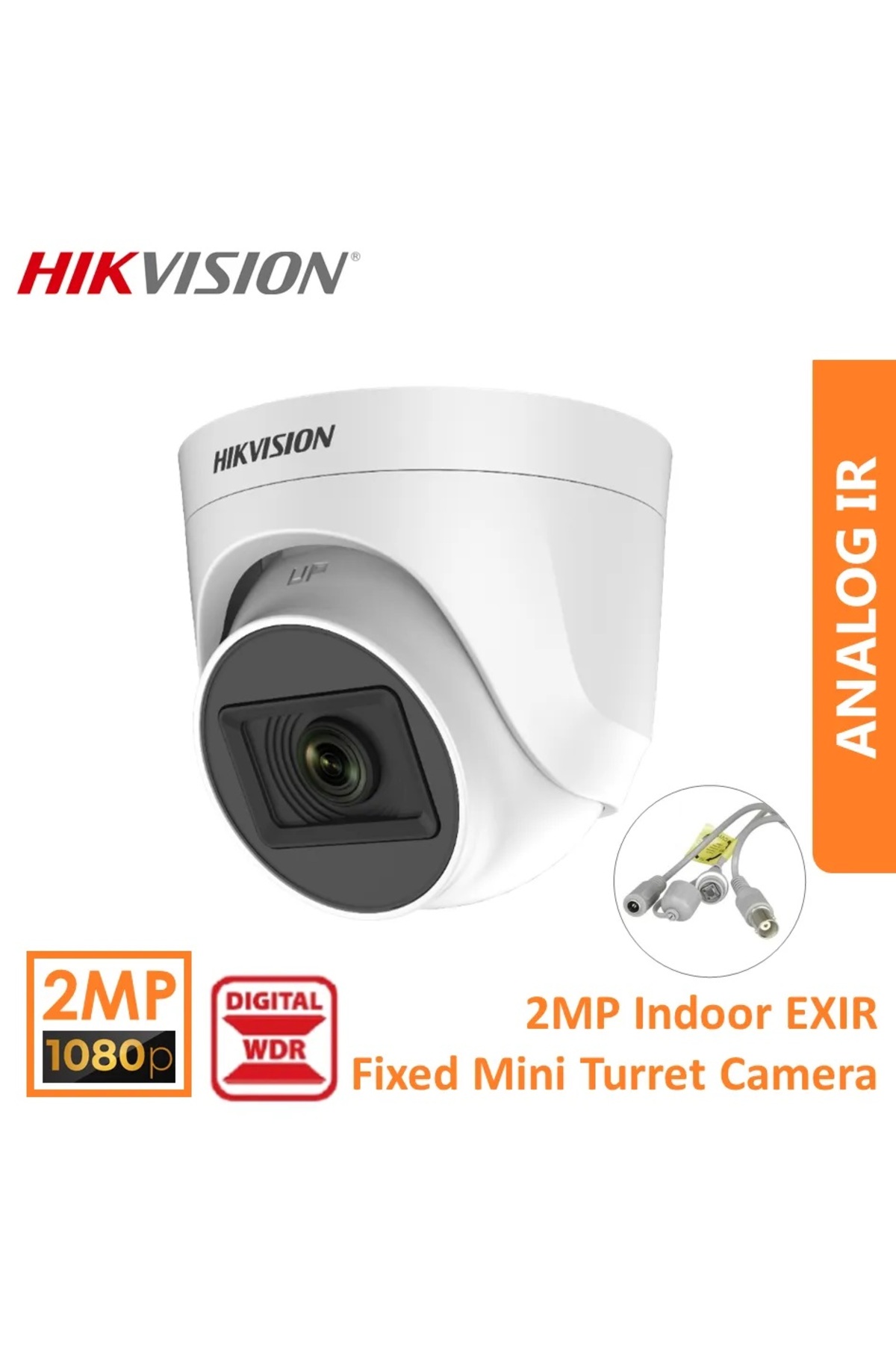 Dome Ds-2ce76d0t 2.8mm Turbo Hdtvı 2mp 1080p AHD Ir Bullet Camera