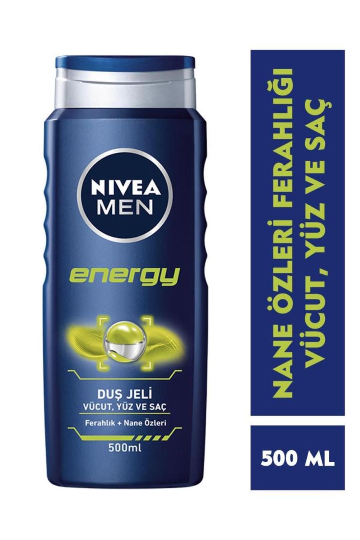 Гель для душа NIVEA Men Energy, 500 мл, «Комплексный уход 3 в 1», 4005900288387