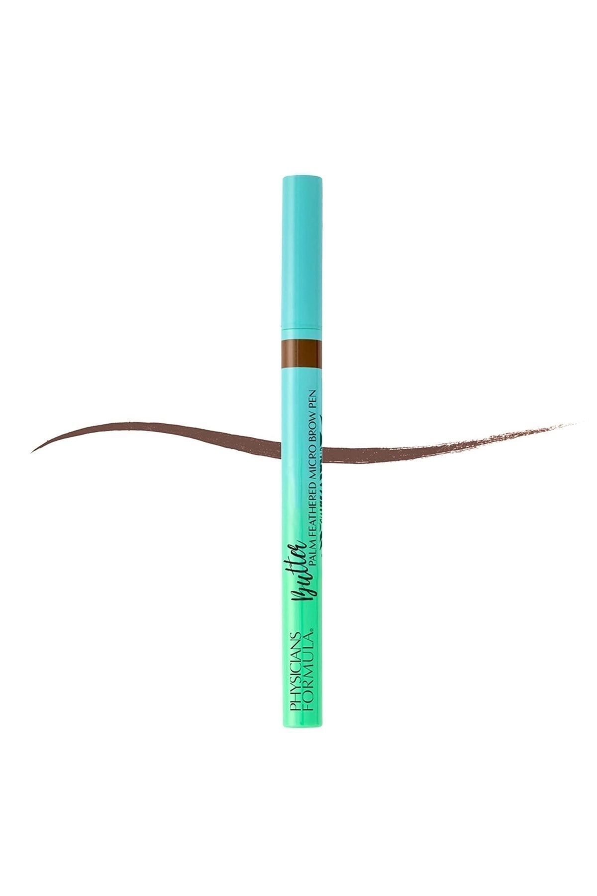 Physicians Formula-Butter Palm Microblading Dark Brown Palm Feathered Bristle Technique Eyebrow Makeup Pen Vegan 1