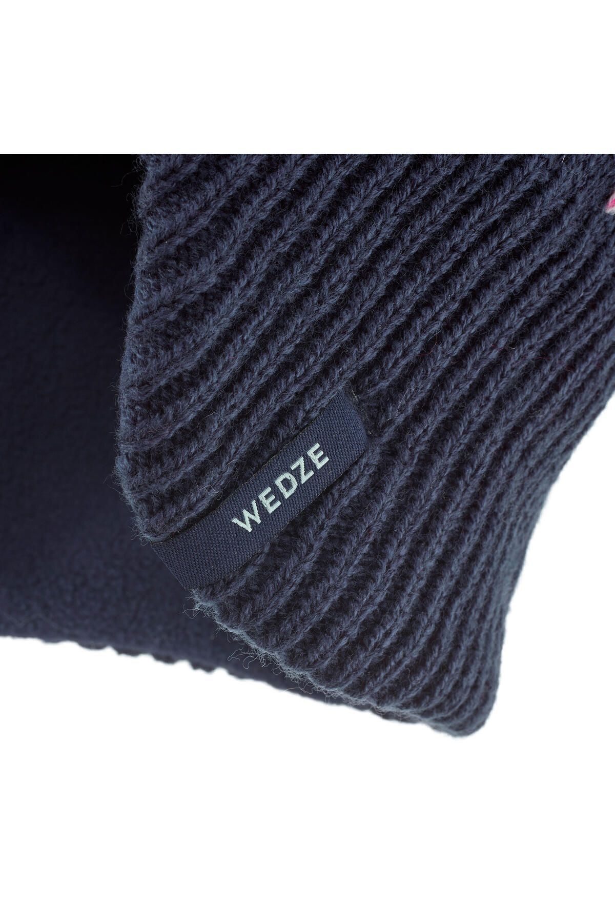 Decathlon-Wedze Children's Ski Cap - Navy Blue - Flap 6