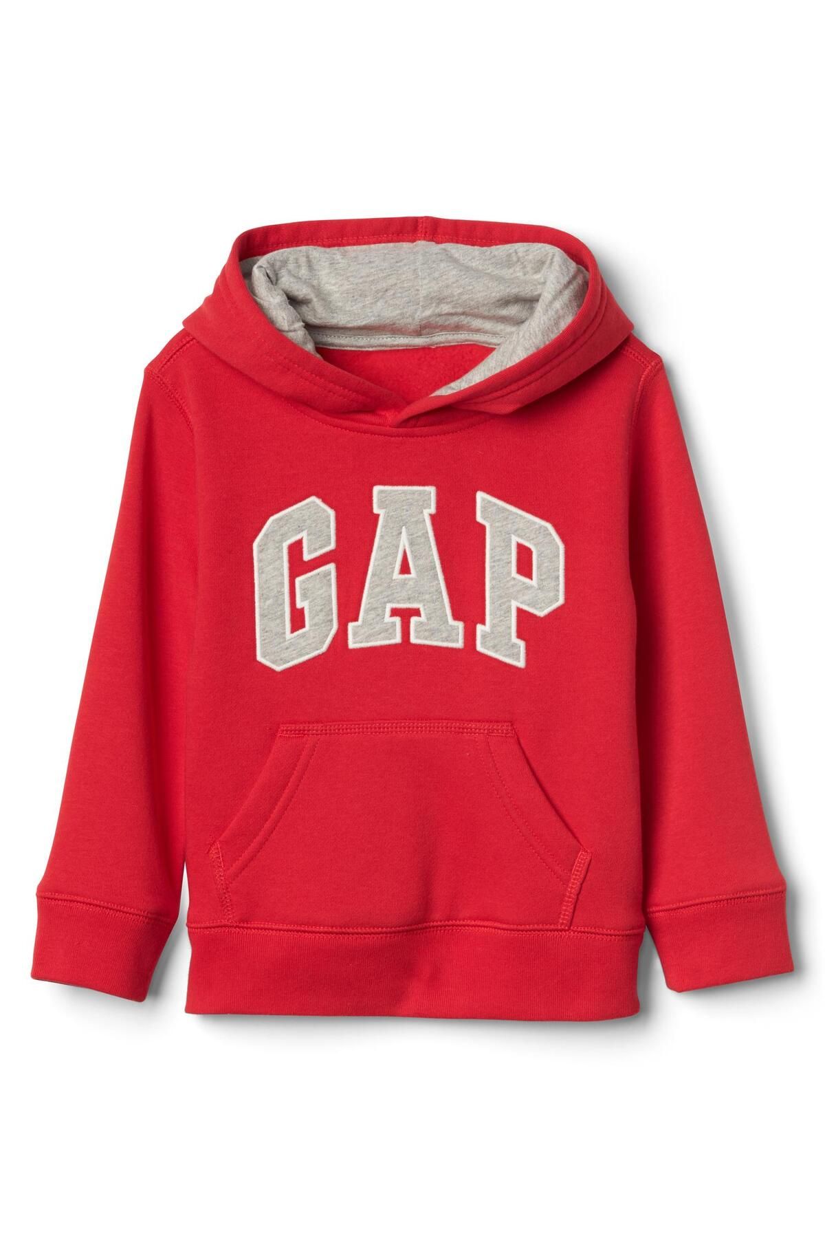 GAP Baby Boy Красная толстовка с капюшоном и логотипом Gap 113991