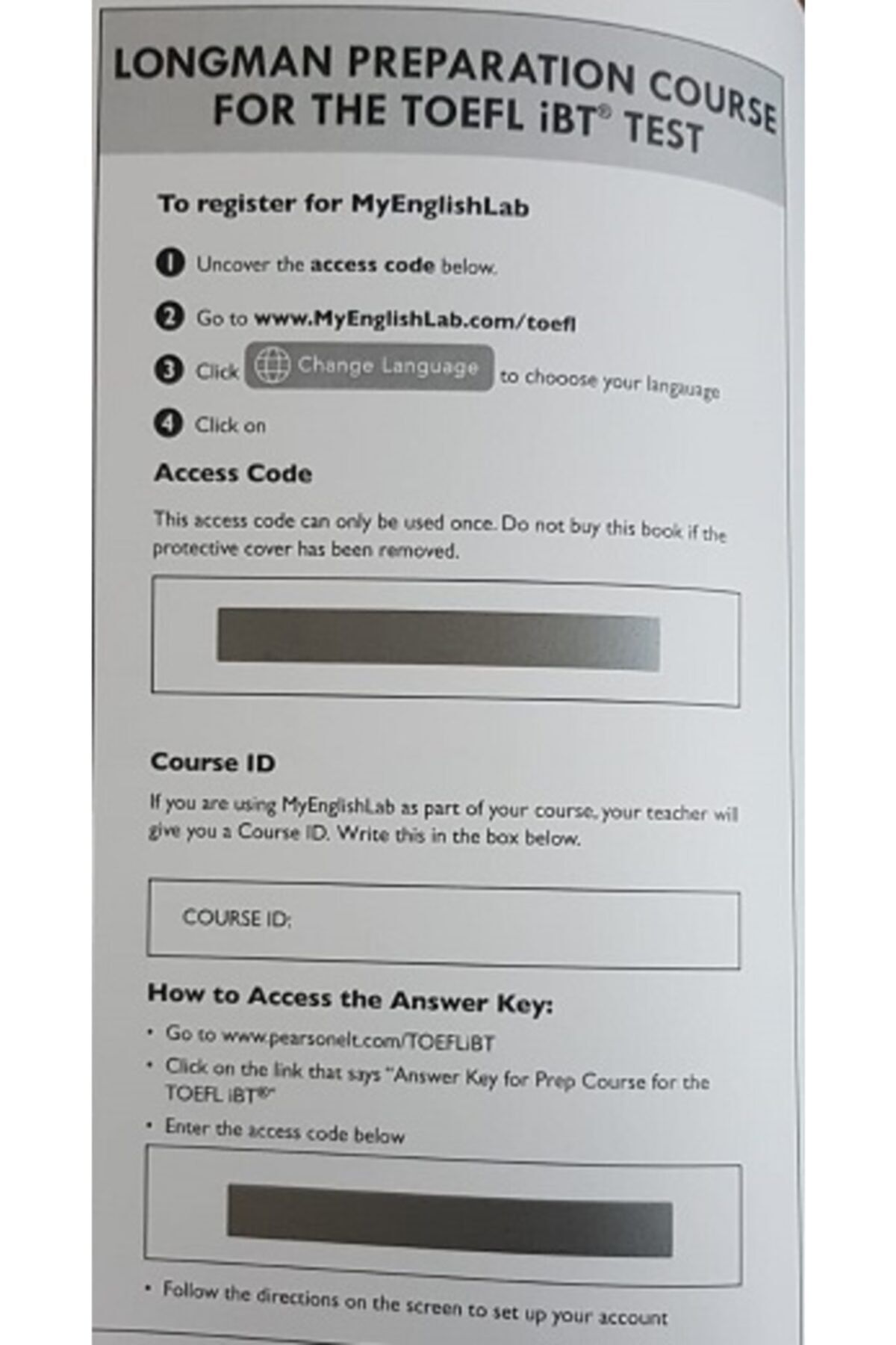 Pearson-Longman Preparation Course For The Toefl Ibt Test With Answer Key 3rd Edition 3