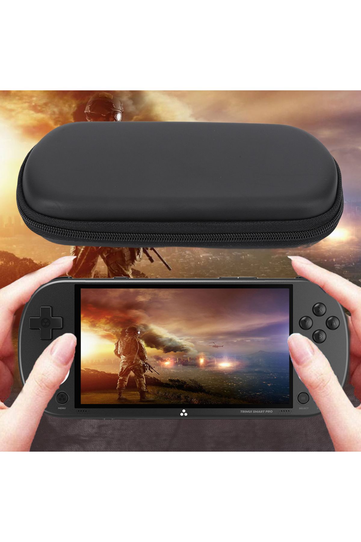 ALLOYSEED-For Trimui Smart Pro Carrying Case Handheld Game Console Black Hard Travel Storage Bag Video Game... 5
