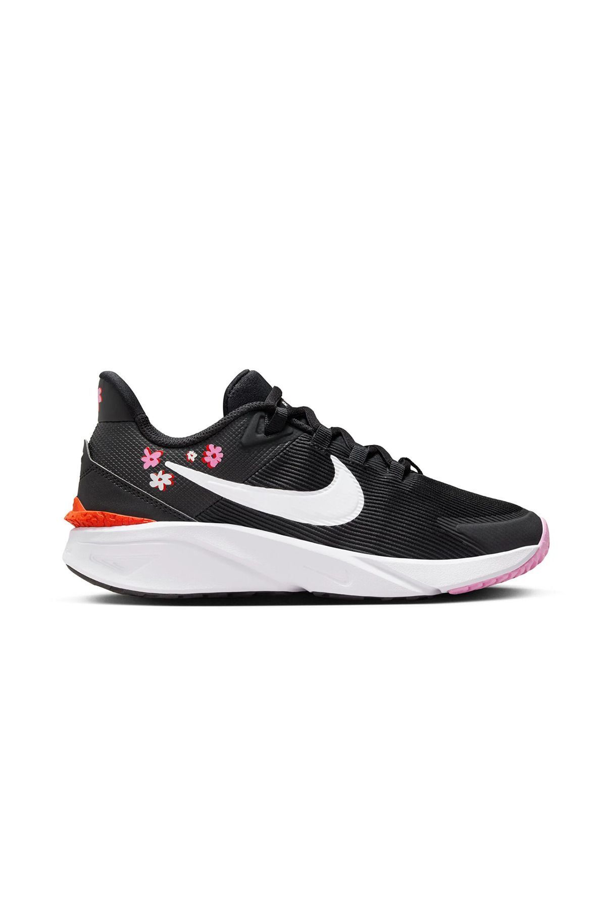 کفش دو و تمرین مشکی دخترانه پسرانه بچگانه Star Runner 4 Nn Se Children Road رانینگ دویدن Nike