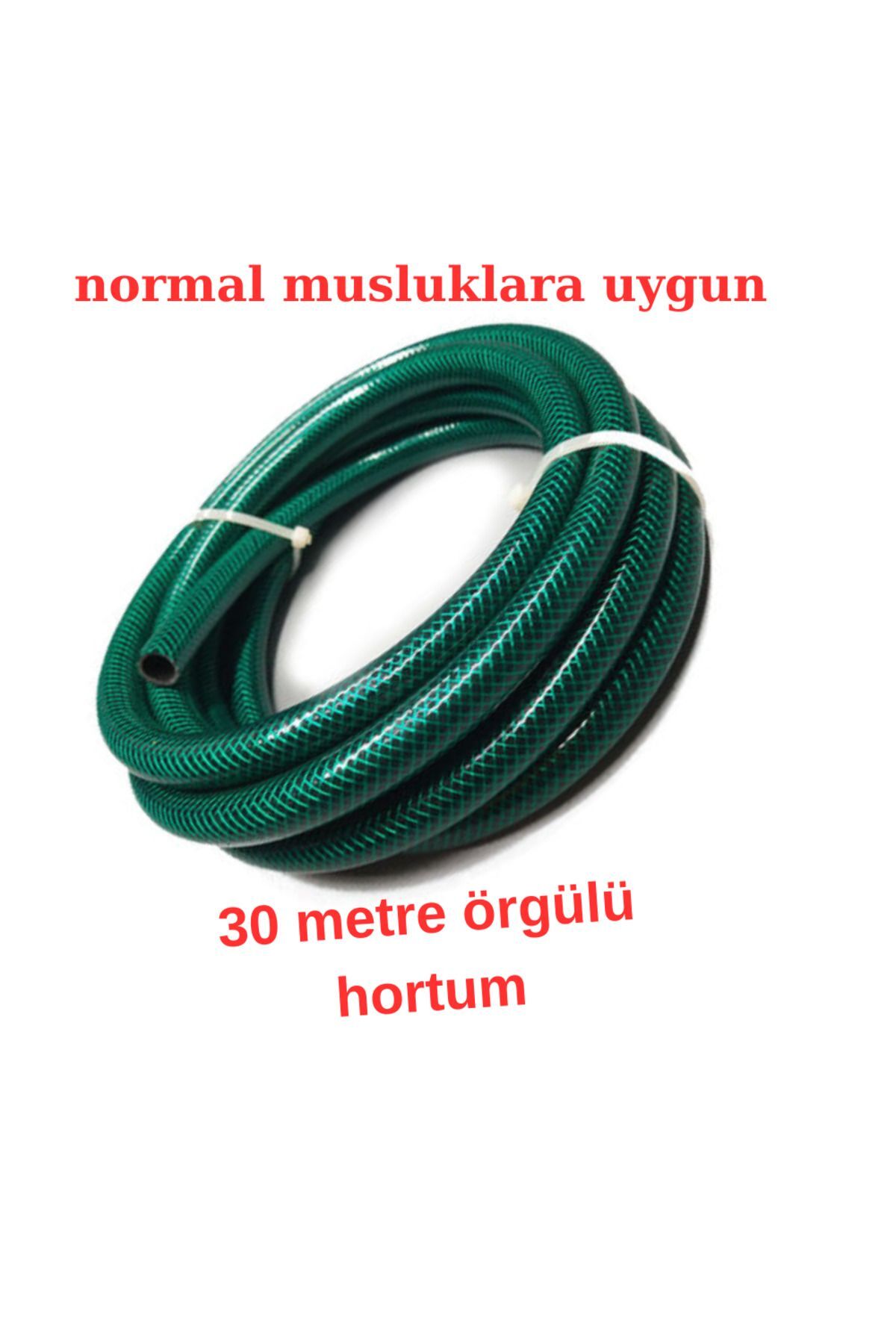 30 Metre Bahçe Hortumu Örgülü Normal Musluklara Uygun Iç Çapı 12,5 6