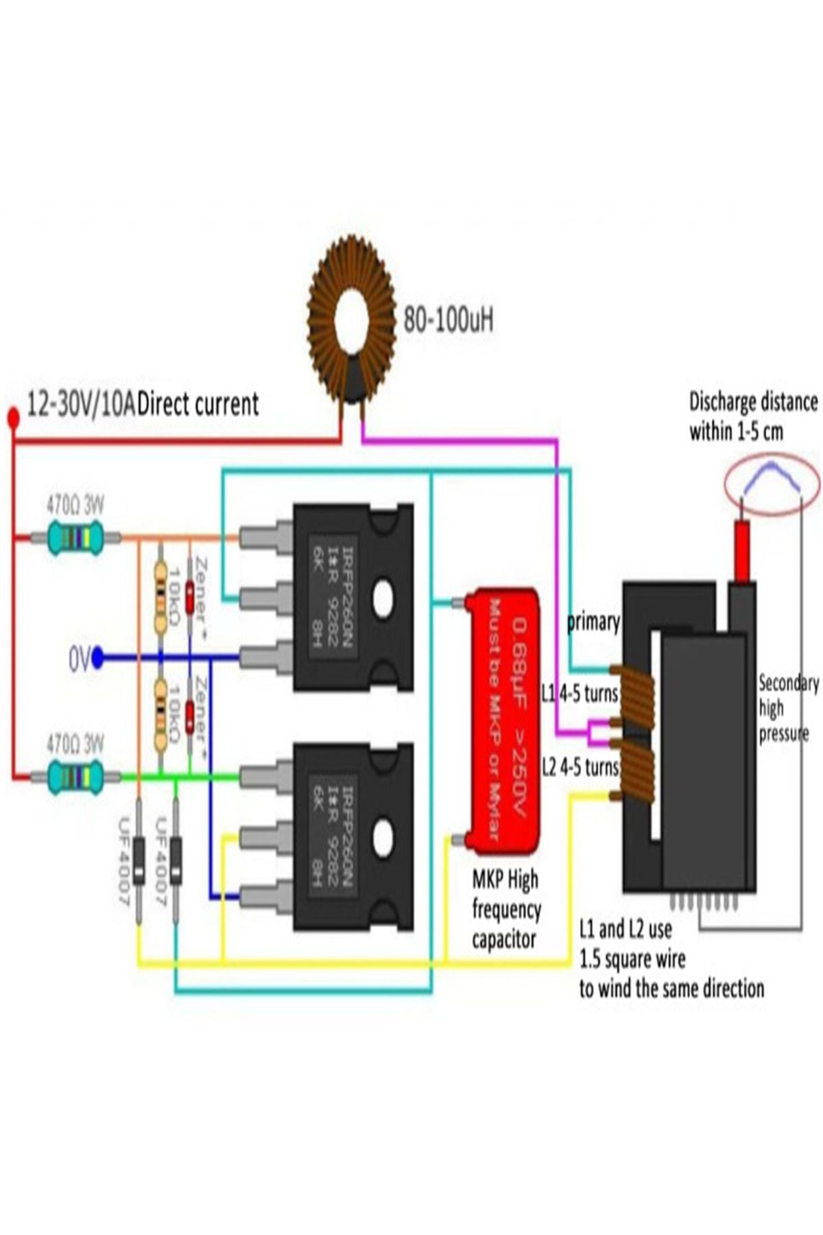 Choice-DC 12-30V ZVS Drive Board Module Tesla Coil Flyback Driver /SGTC/Marx Generator Ignition Coil wit... 3