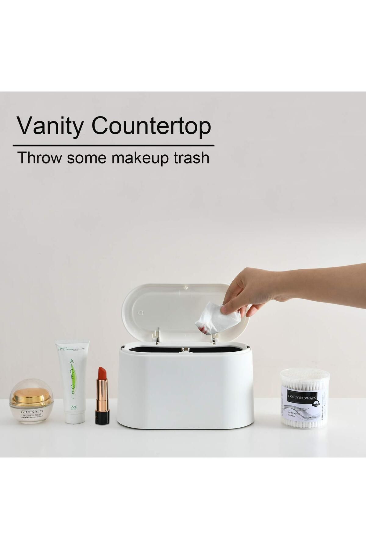 Choice-Mini Trash Can with Lid,Small Trash Can,Desk Trash Can,Countertop Mini Garbage Cans,Tiny Waste Ba... 6