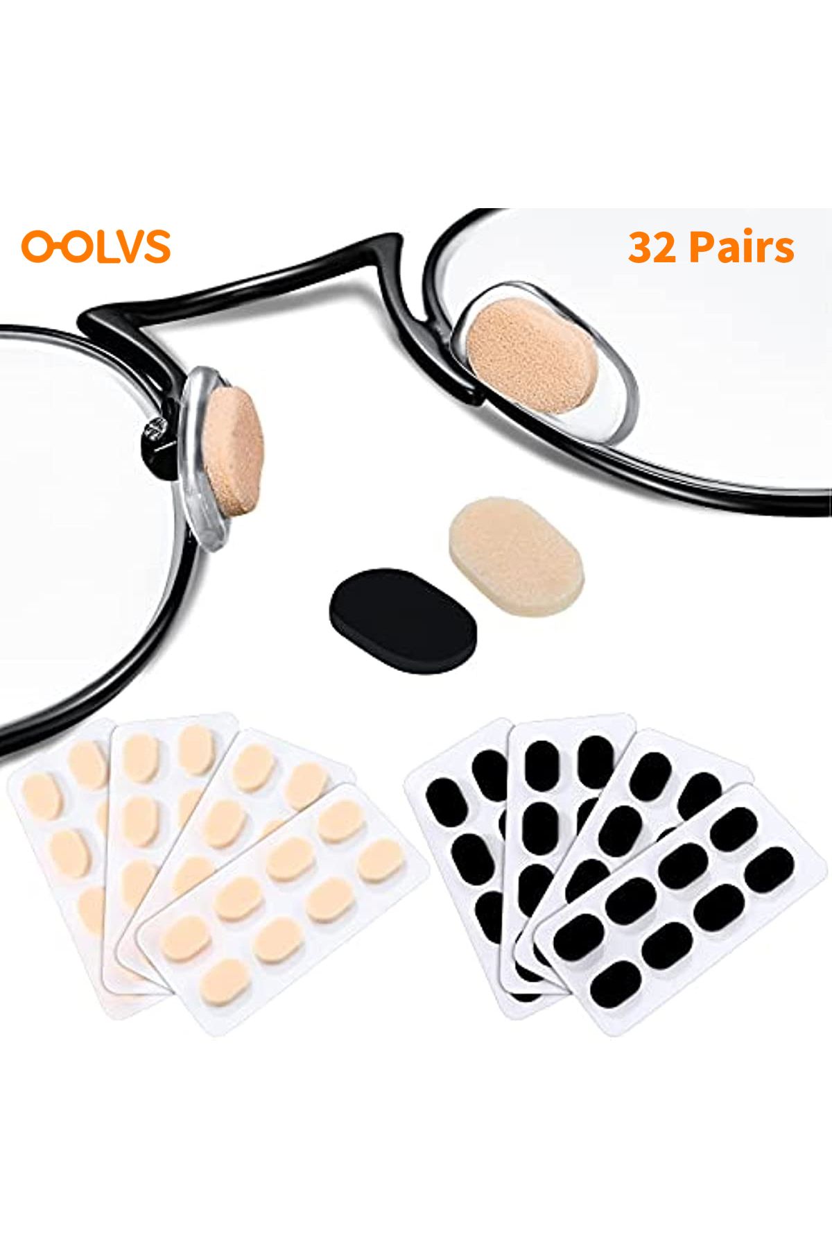 Choice-32 Pairs OOLVS Soft Foam Nose Pads Self Adhesive Non-Slip Eyeglass Nose Pads, Thin Nosepads for E... 2