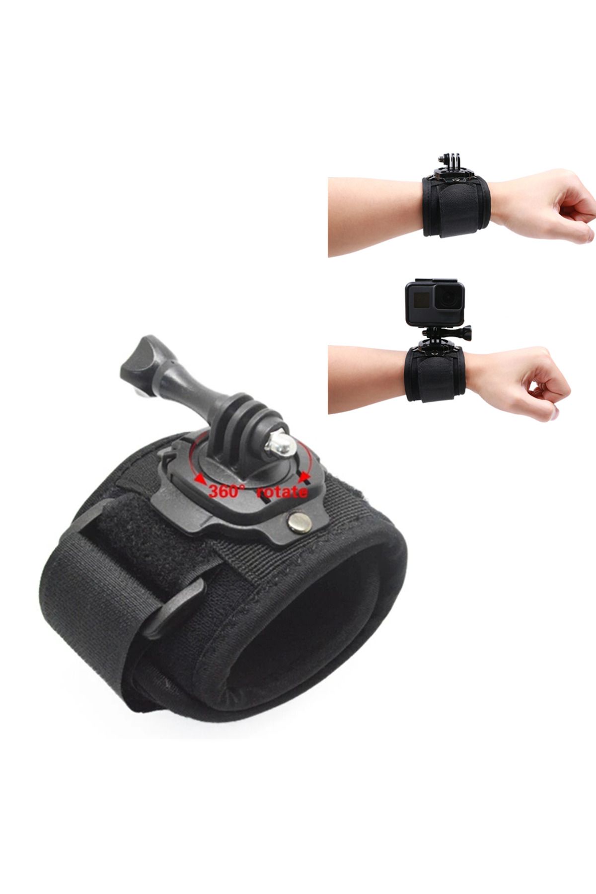 NEELU-360 Degrees Rotation  Gopro Wrist Strap Arm Strap Mount Wrist Band for Gopro Hero 10 9 8 5 Xiaomi... 2