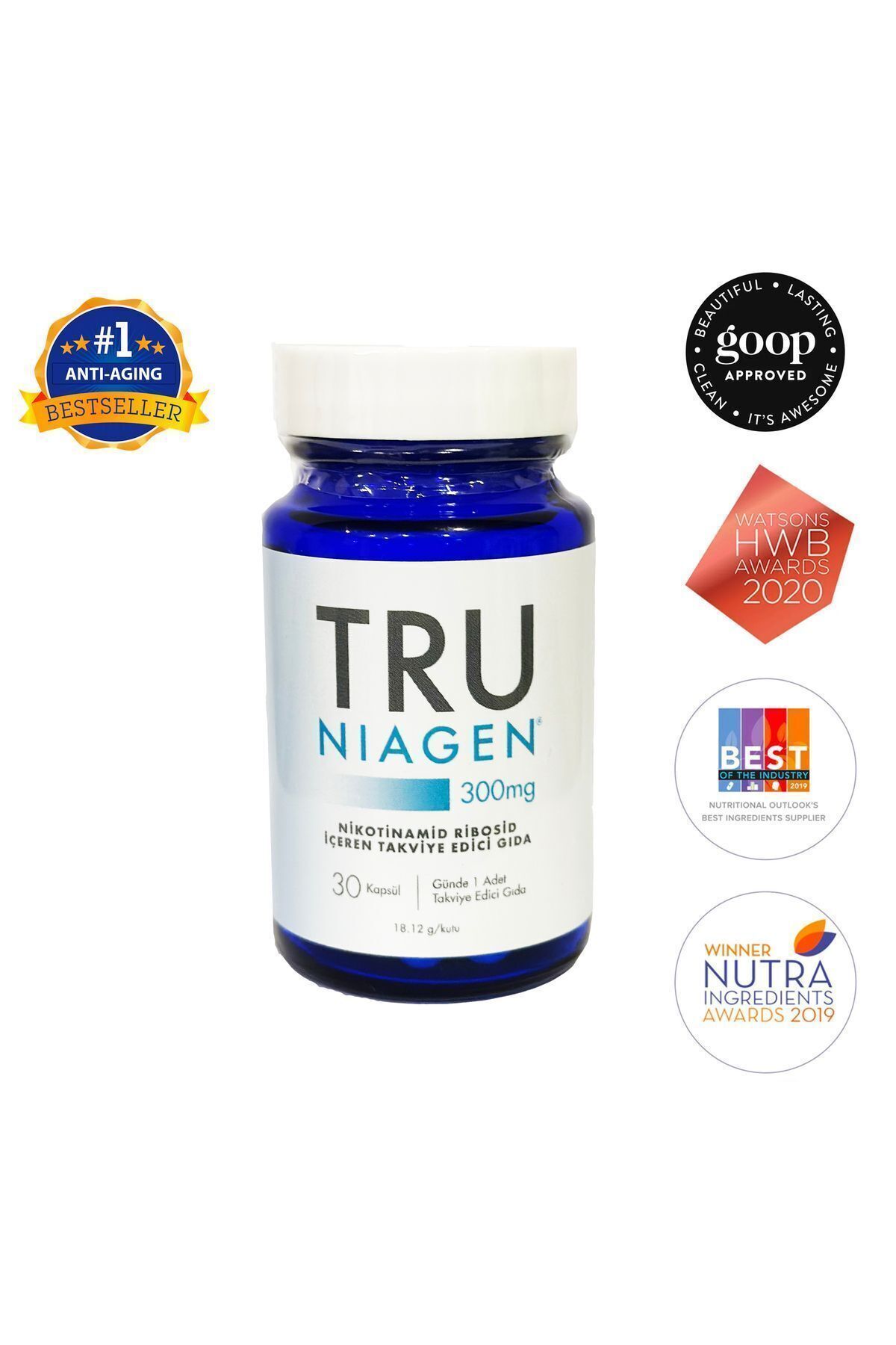 TRU NIAGEN 300 MG 30 таблеток Никотинамид рибозид 8684068088495