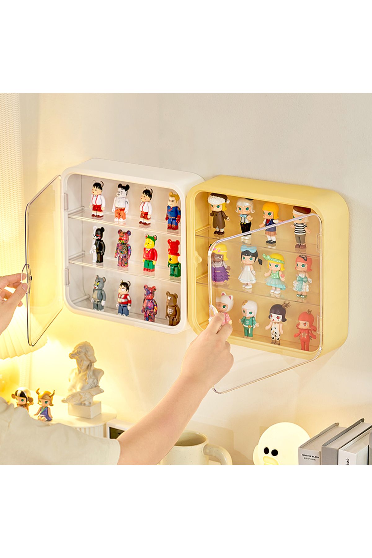 Choice-Wall Mounted Storage Box For Figures Showcase Clear Acrylic Blind Box Display Case Figures Stand ... 7