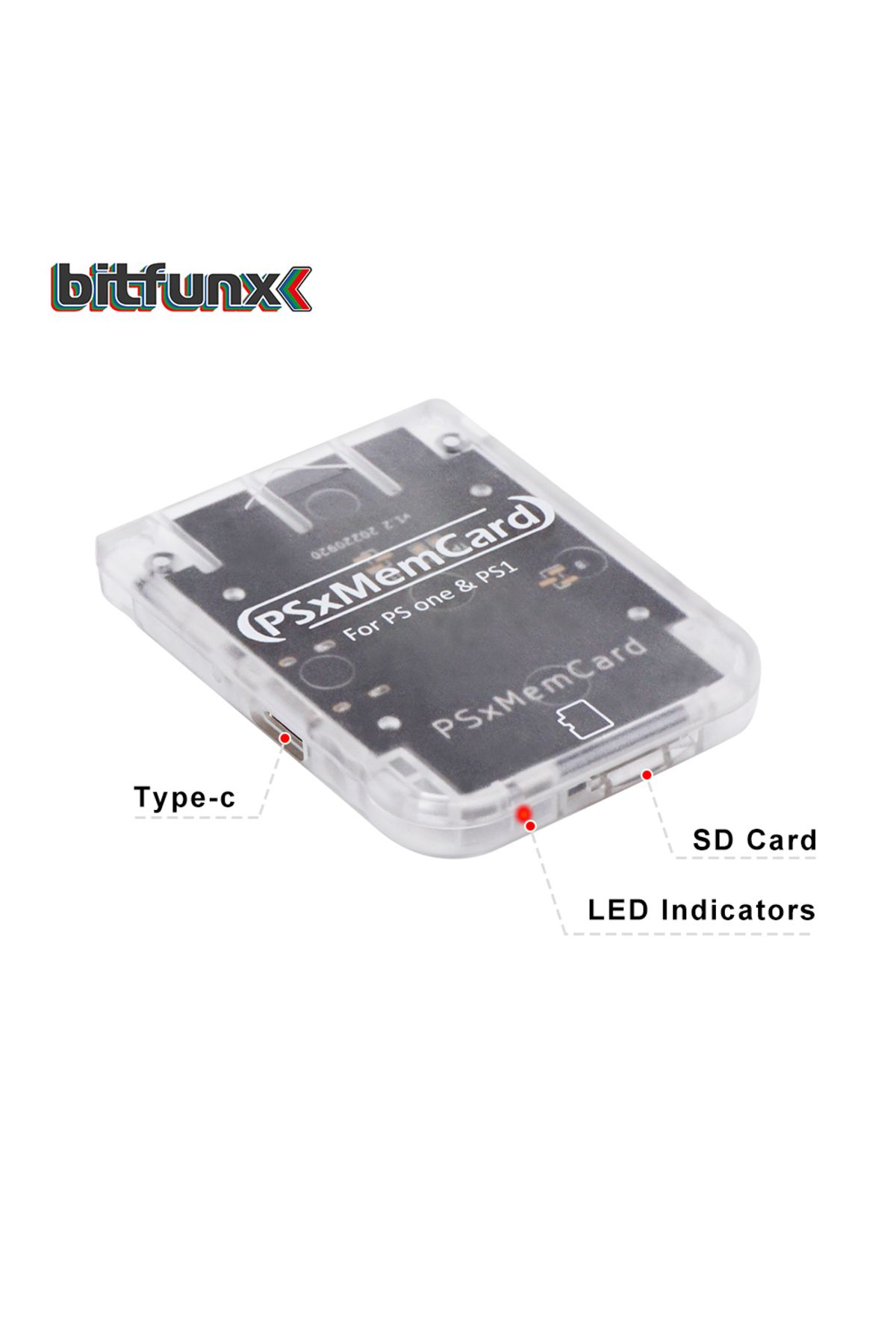 Choice-Bitfunx Psxmemcard PS1 Memory Card for SONY Playstation 1 PS One Console Save Game Data 4