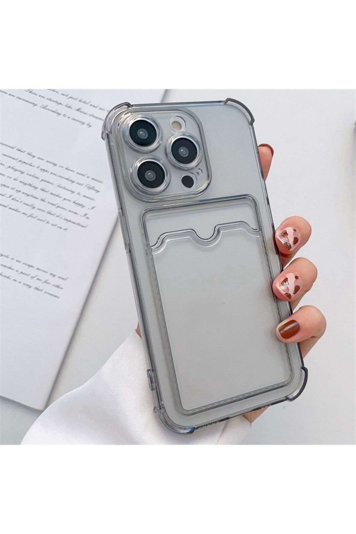 Choice-Wallet Card Holder Clear Soft Case For iPhone 11 13 12 14 15 Pro Max X XS XR 7 8 Plus SE 2020 202... 4