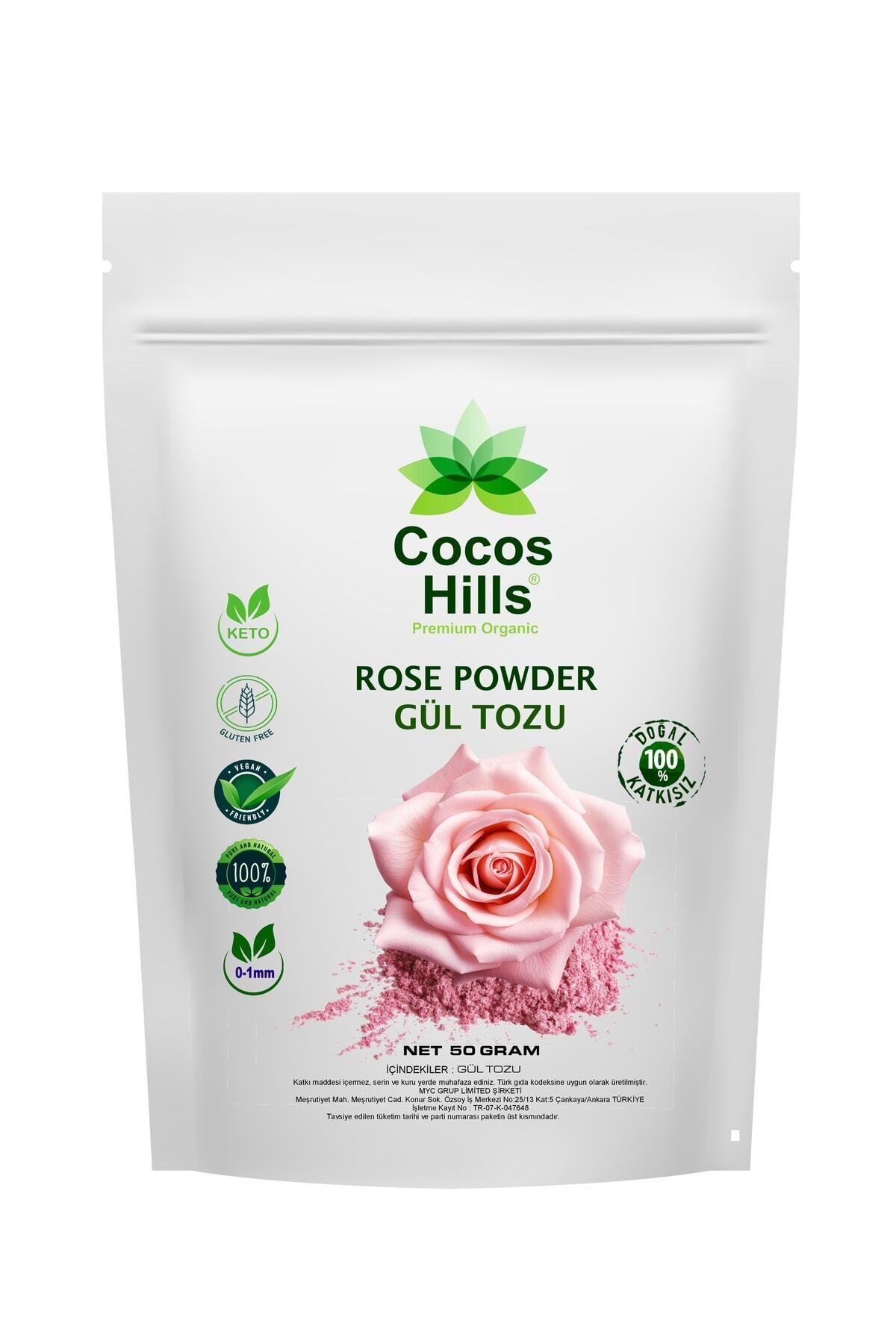 Rose Powder Pure Gül Tozu 0-1 Mm Katkısız 50 gram