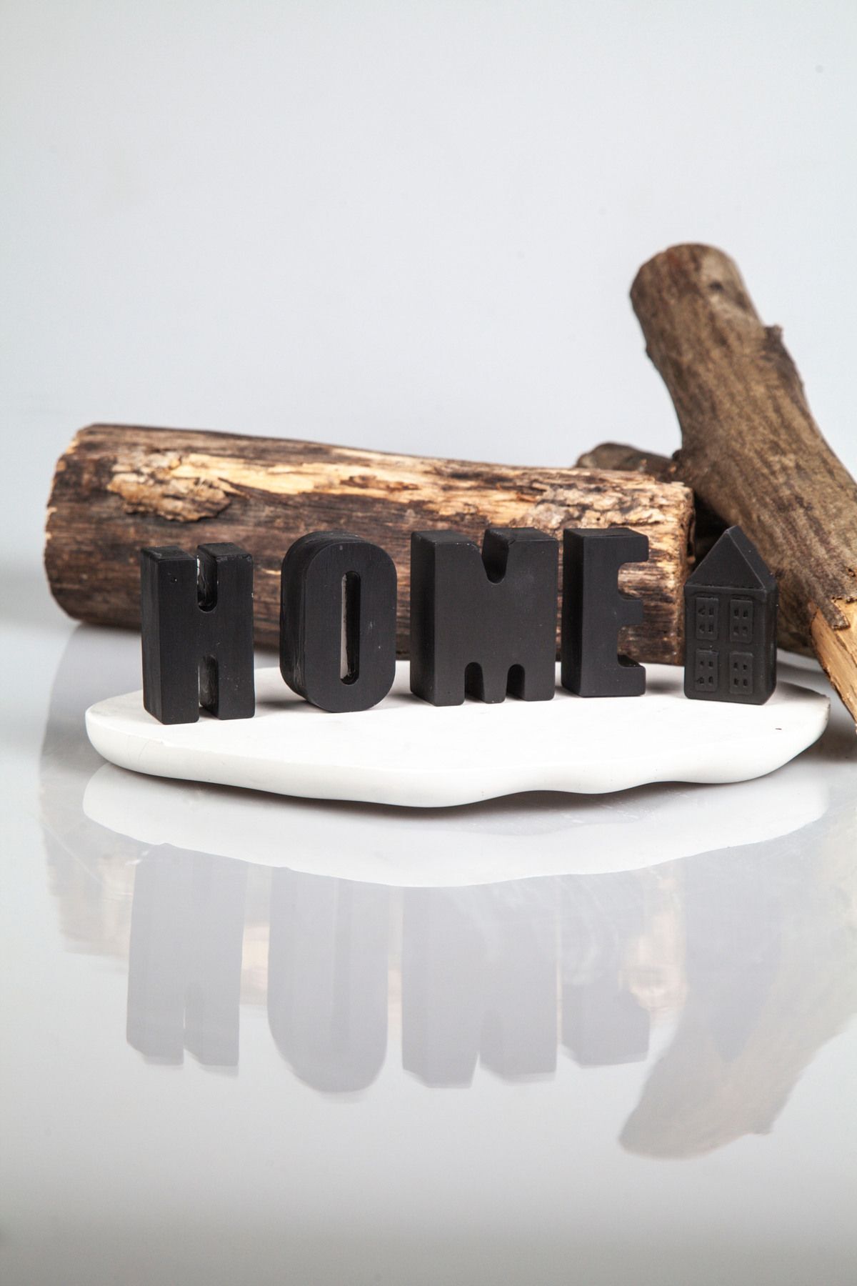 Black Decorative Home Text, Home Object Trinket