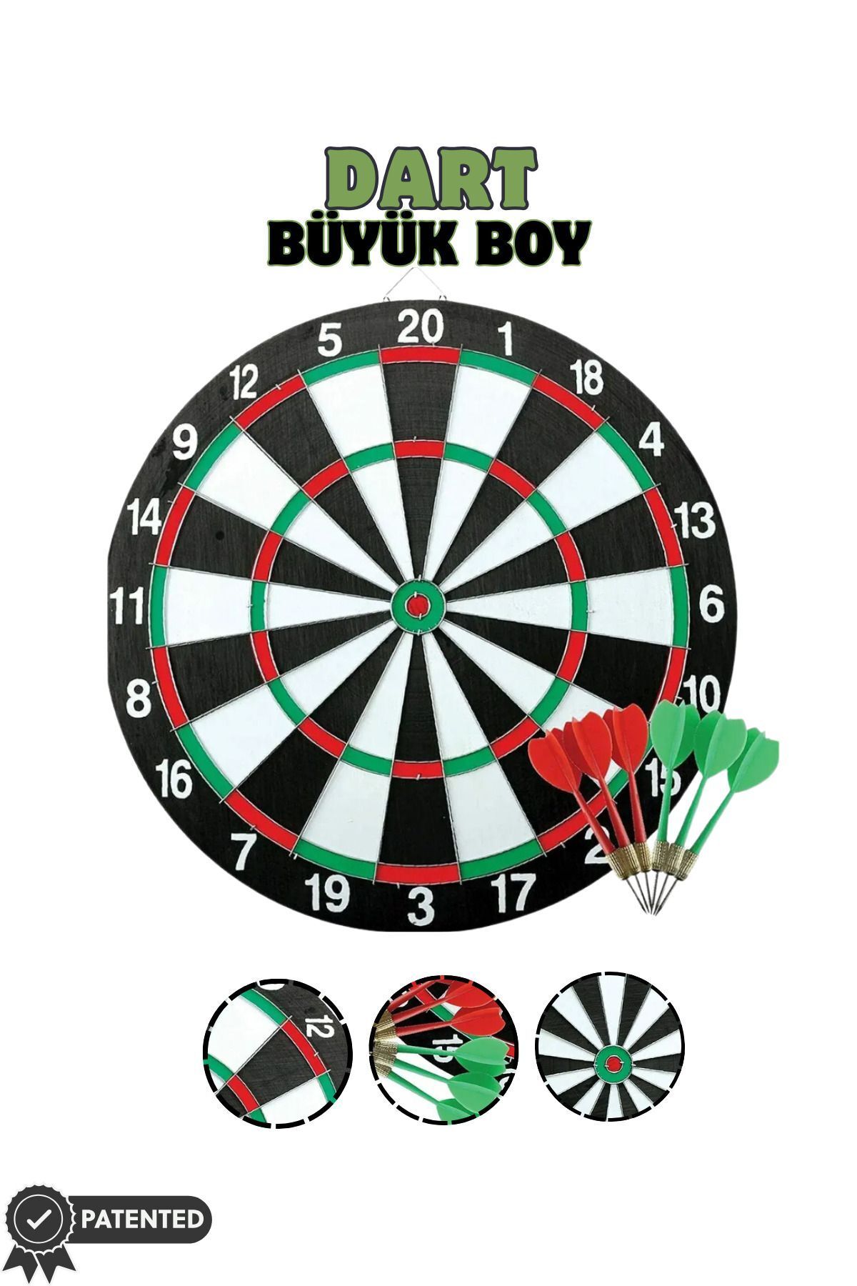 Beezle Her Yaş Için Dart Seti Dış Veya Iç Mekan 35 Cm Dart Tahtası Kız Erkek Çocuk Egitici Oyuncaklar