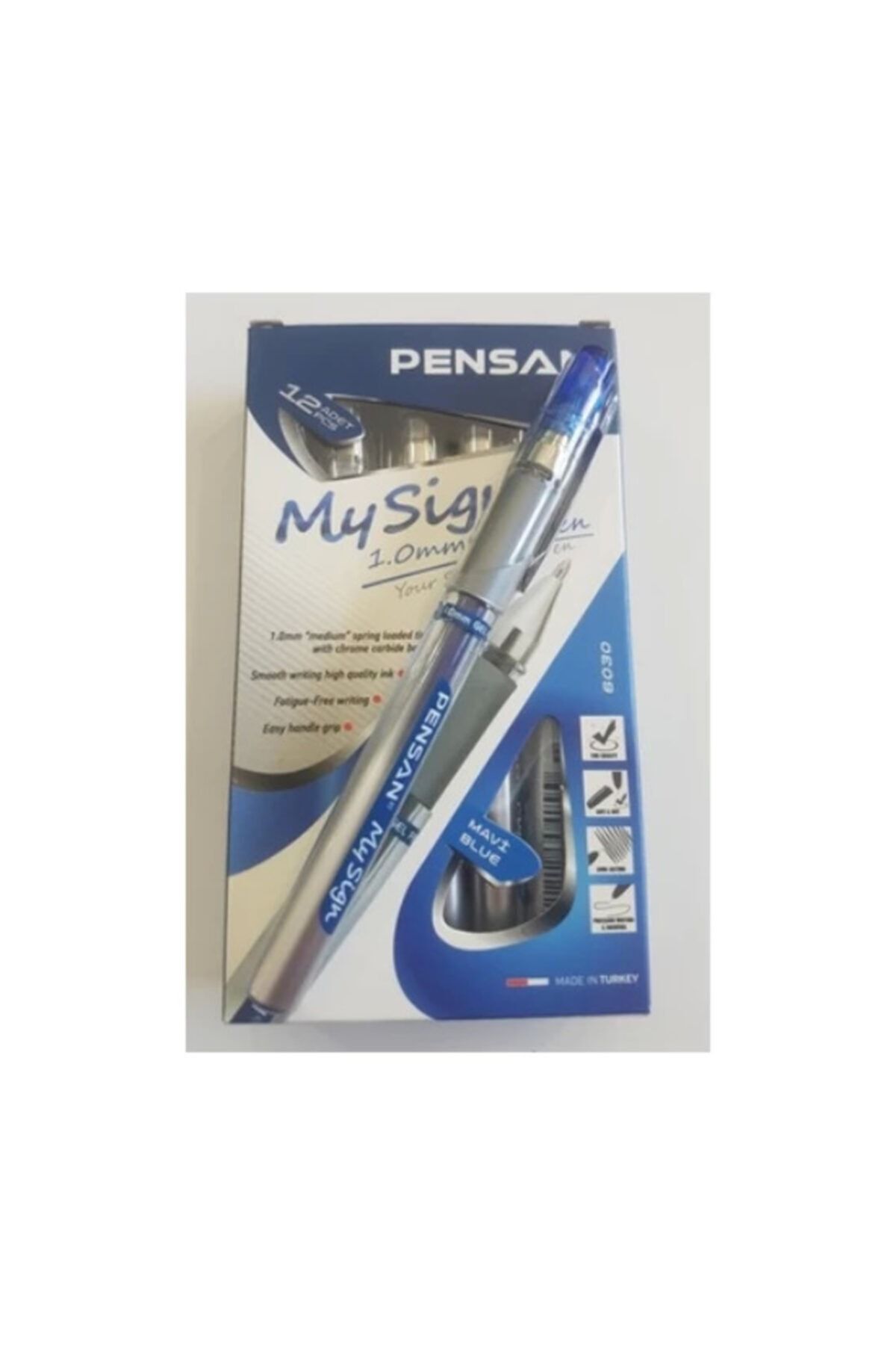 るんま Pensan My Sign Imza Jel Kalem 1mm Mavi 12li Kutu - Fiyatı, Yorumları