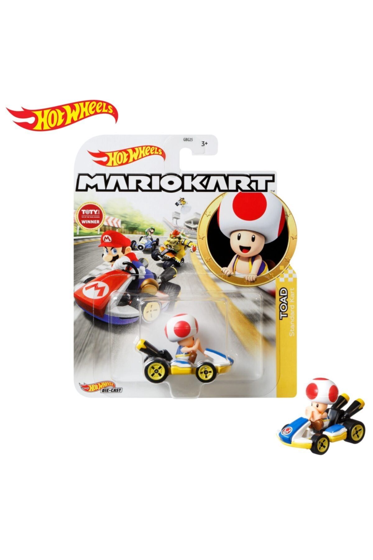 HOT WHEELS Mario Kart Karakter Ara lar Toad Ghj63