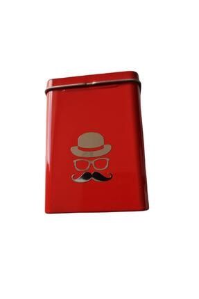 Hau German Metal Kısa Sigara Kutusu Şapka-bıyık Kırmızı AT01501
