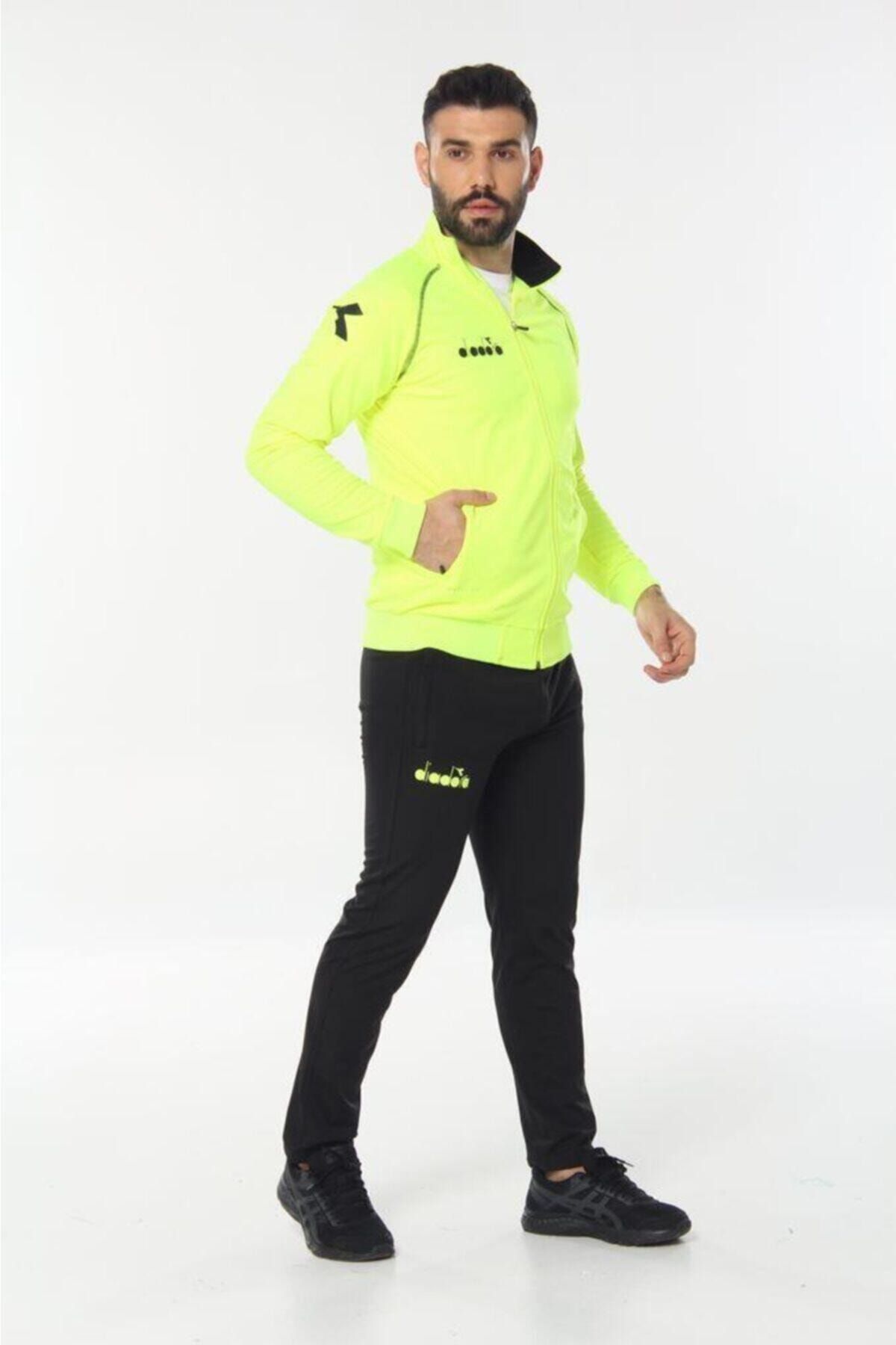 Diadora Sports Sweatsuit Set Yellow
