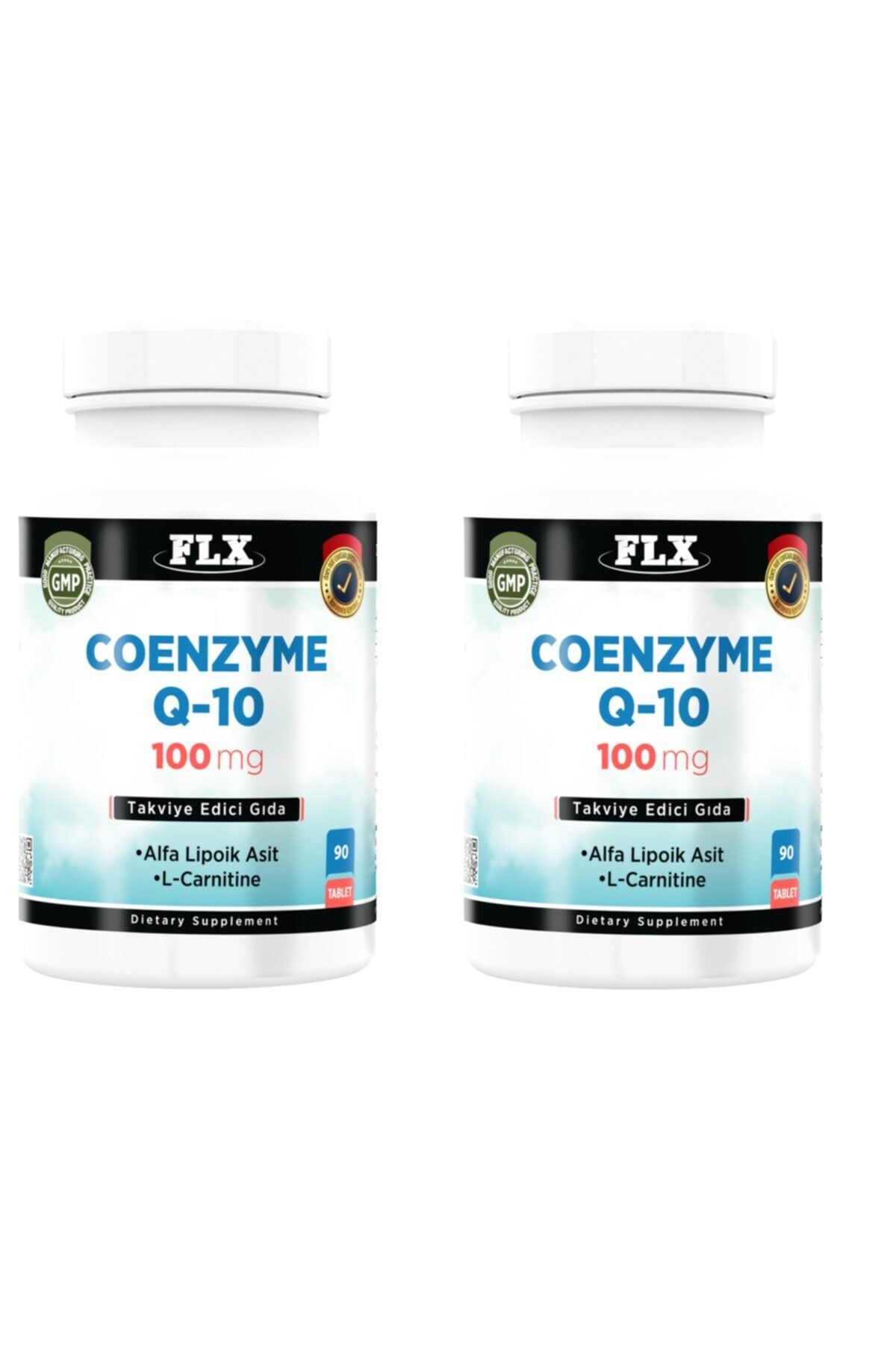 FLX Coenzyme Koenzyme Q-10 L-carnitine Alpha Lipoic Acid 90 Tablet X 2 Kutu